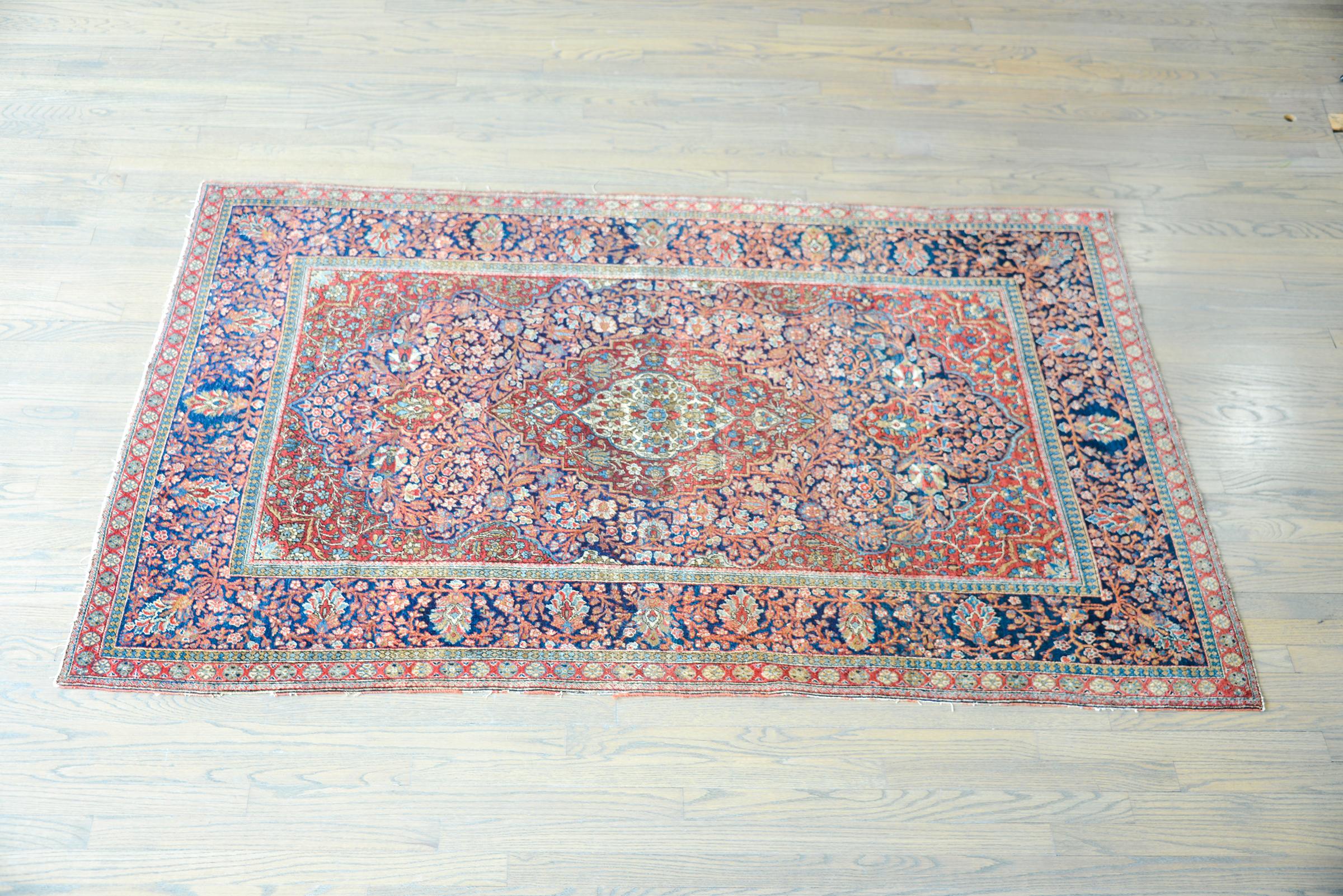 Kashan-Teppich des frühen 20. Jahrhunderts im Angebot 5