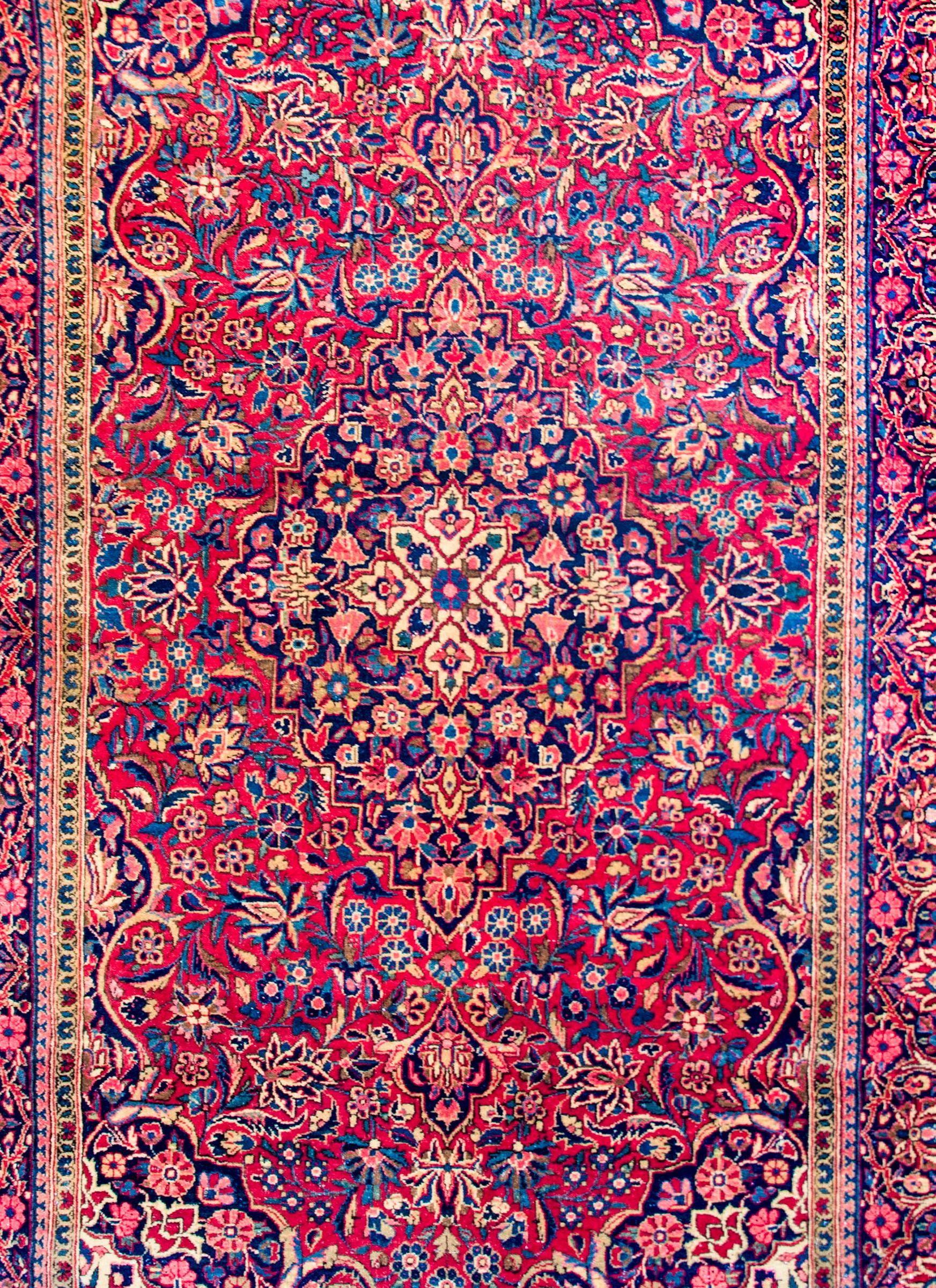 Persian Early 20th Century Kashan Rug For Sale