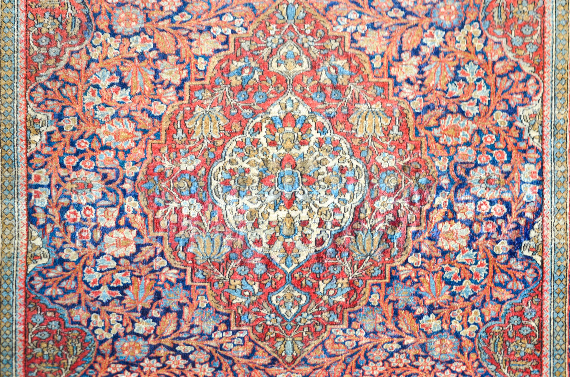 Kashan-Teppich des frühen 20. Jahrhunderts (Kaschan) im Angebot