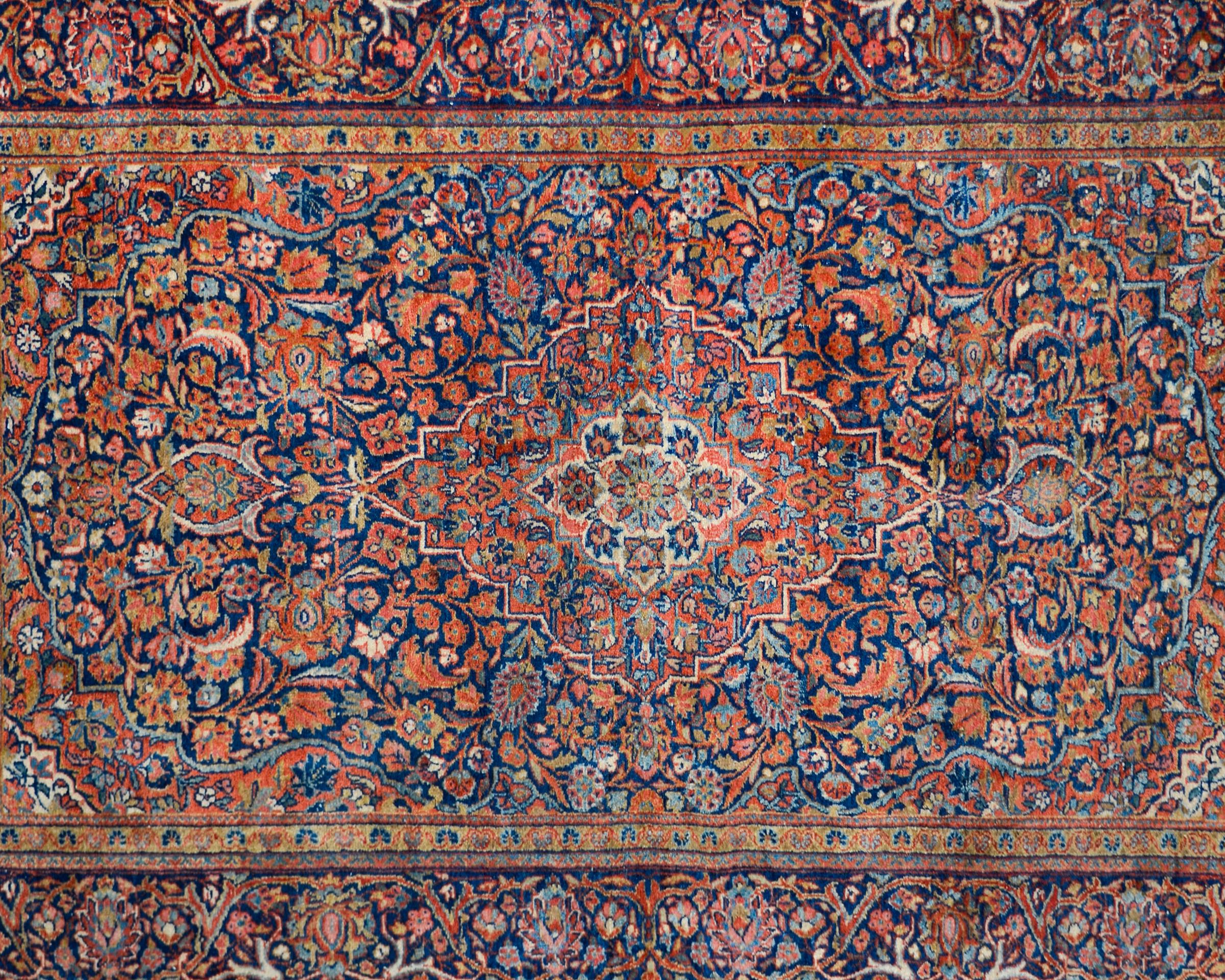 Persian Early 20th Century Kashan Rug For Sale
