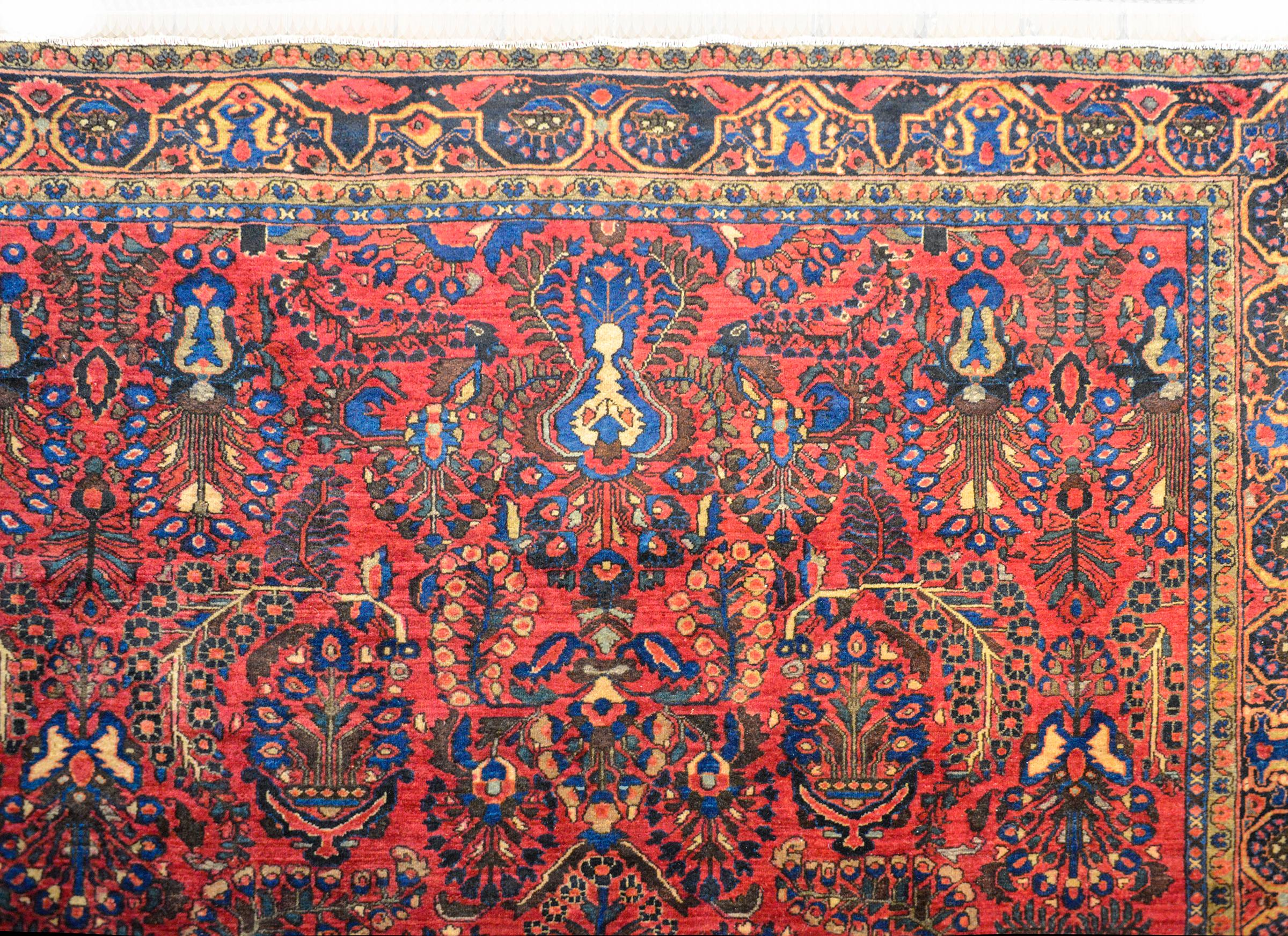Annodato a mano Tappeto Kashan dei primi del Novecento in vendita