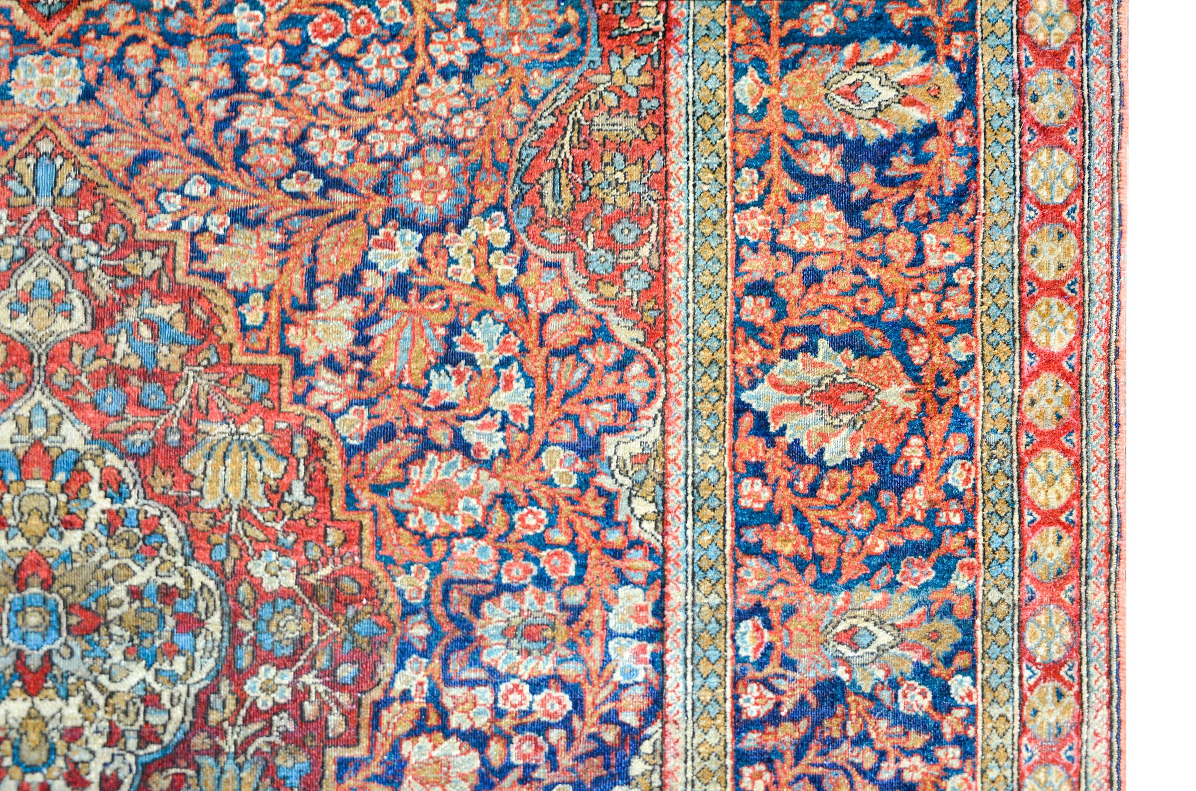 Kashan-Teppich des frühen 20. Jahrhunderts (Handgewebt) im Angebot