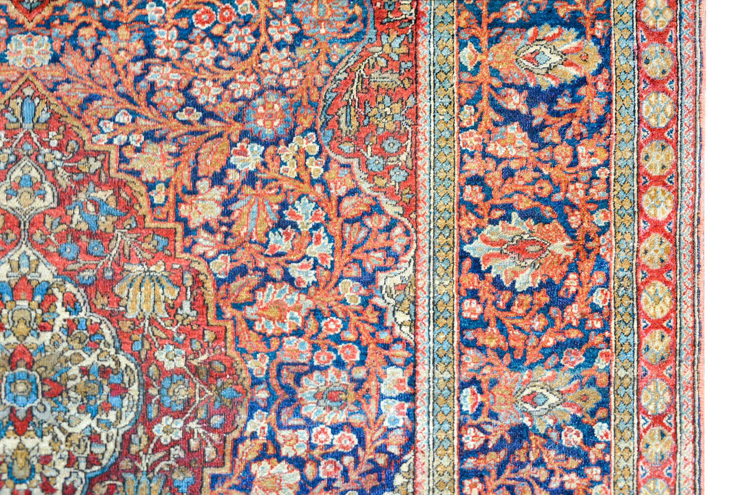 Tappeto Kashan dei primi del Novecento In condizioni buone in vendita a Chicago, IL