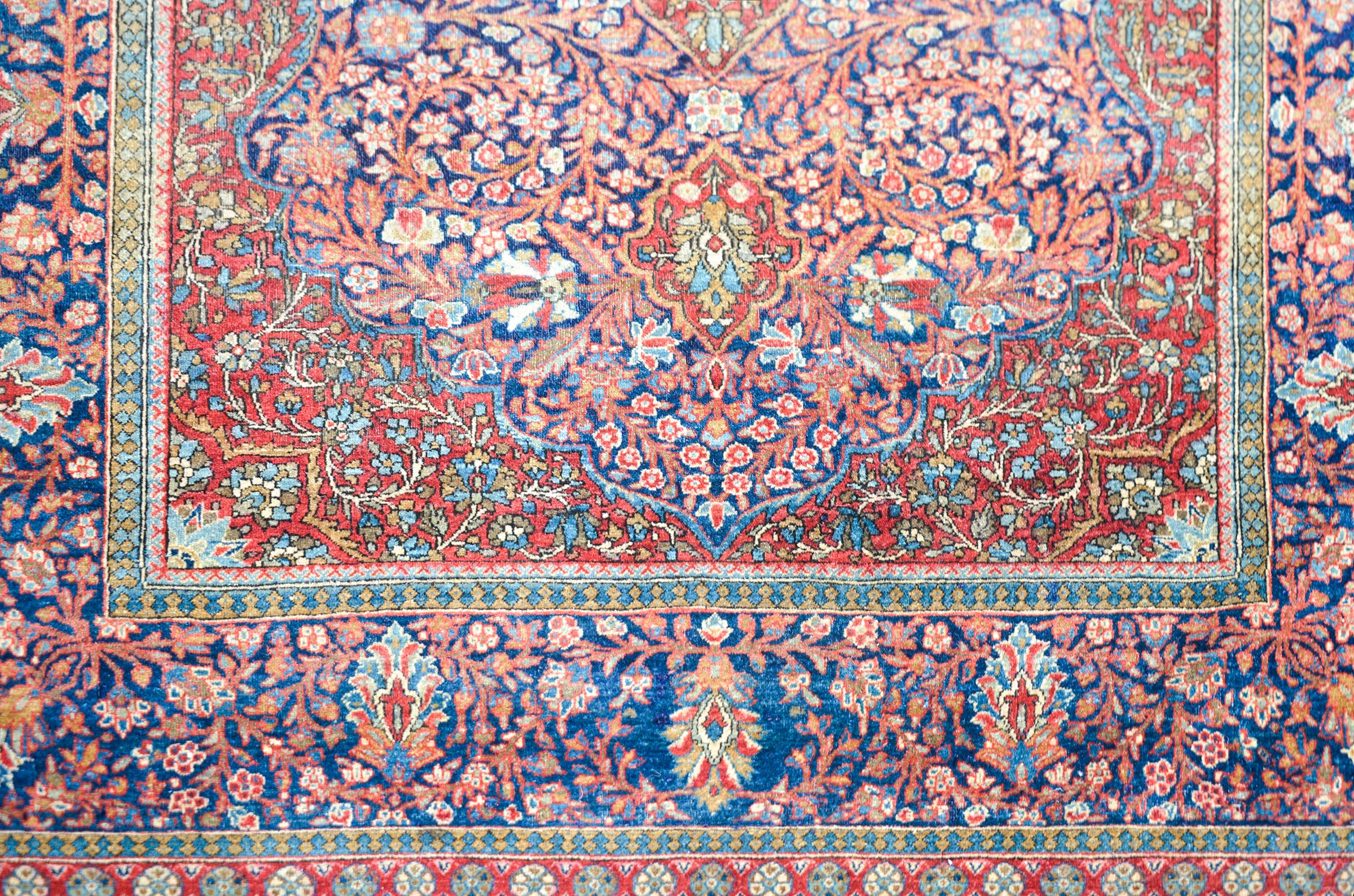 Kashan-Teppich des frühen 20. Jahrhunderts (Wolle) im Angebot