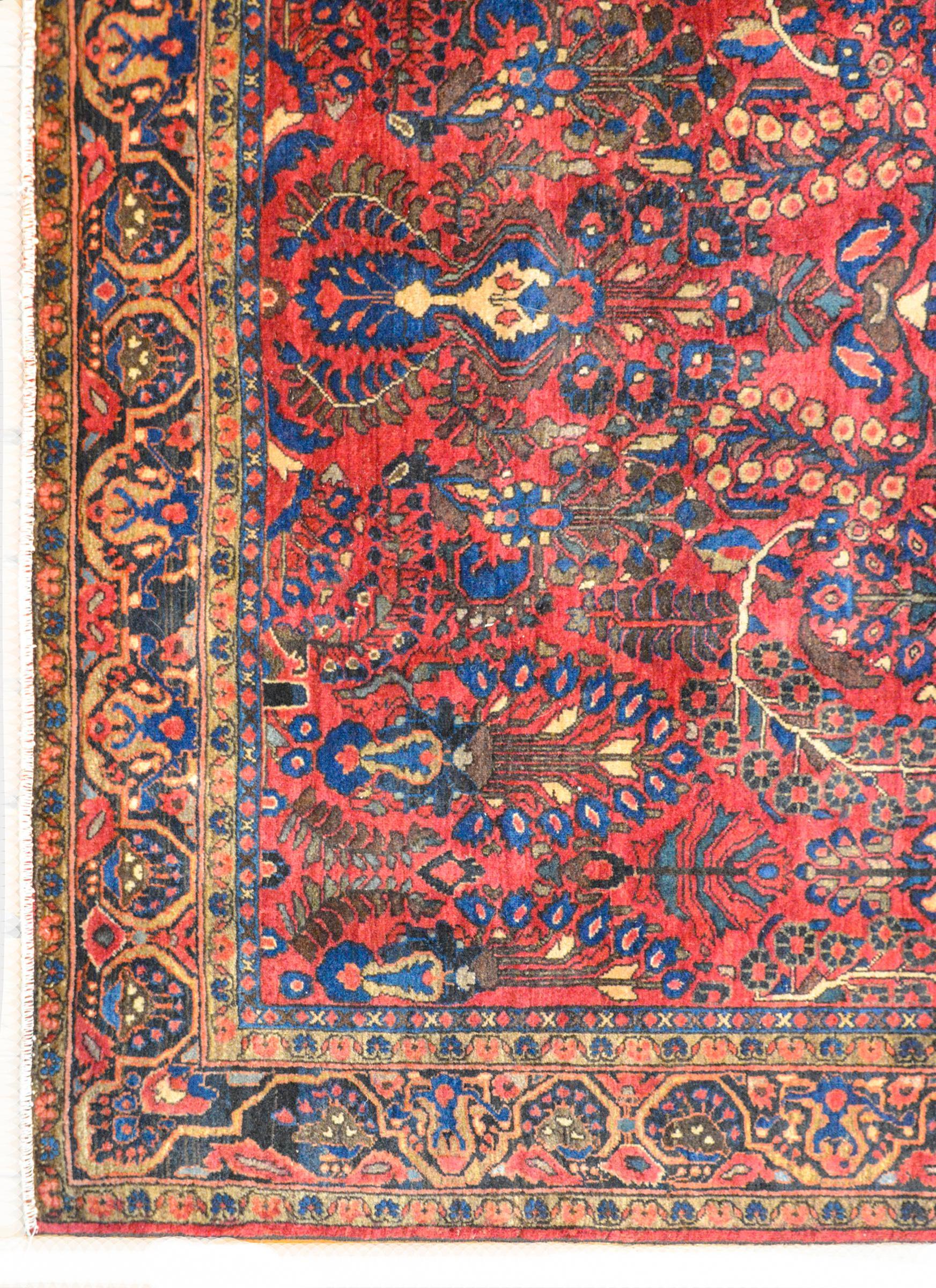 Lana Tappeto Kashan dei primi del Novecento in vendita