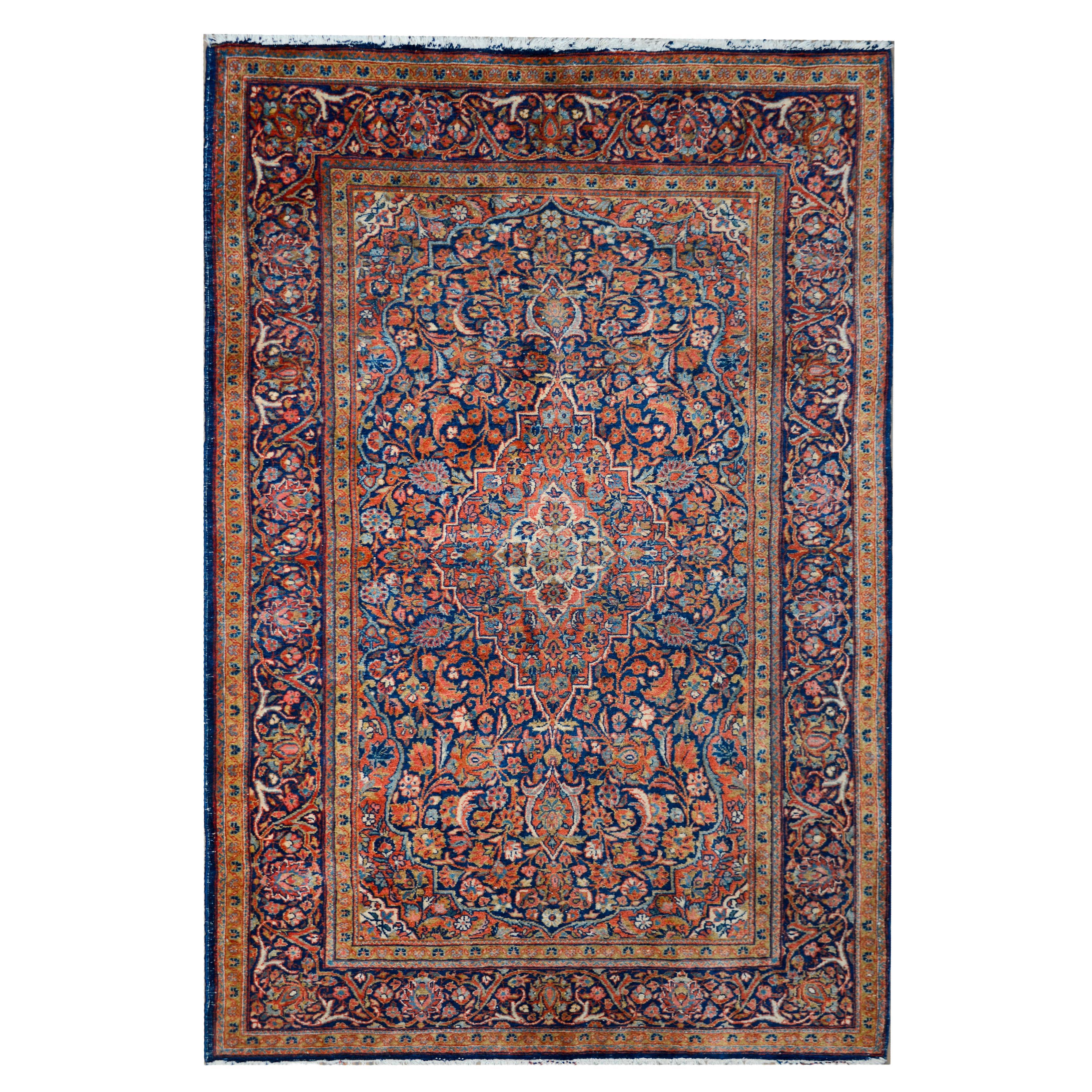 Early 20th Century Kashan Rug For Sale