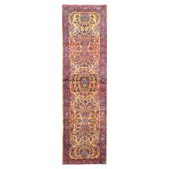 Antique Early 20th Century Kashan Runner