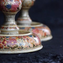 Bastoncini per candele in cartapesta del Kashmir dell'inizio del XX secolo