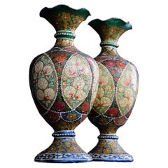 Early 20th Century Kashmir Vases