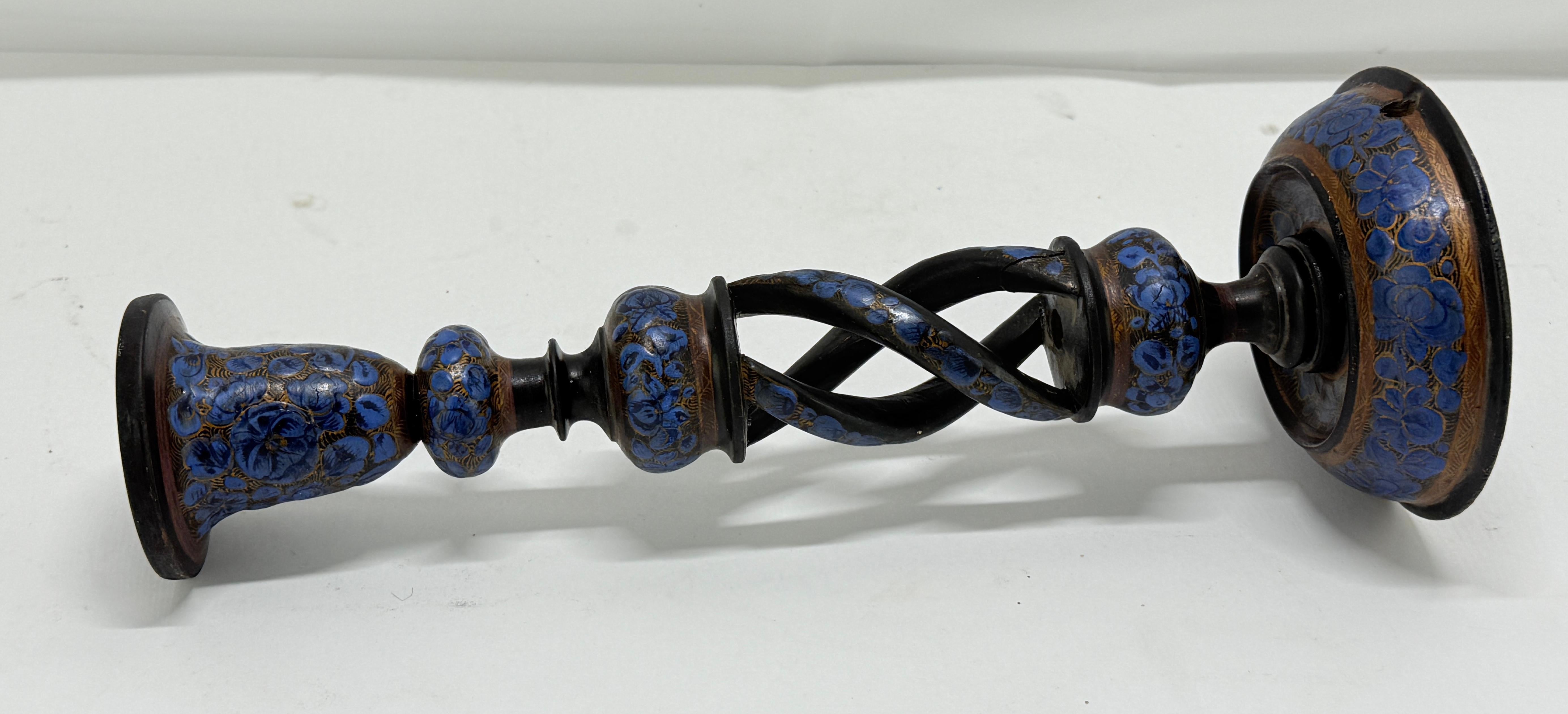 Candelero de papel maché de Cachemira de principios del siglo XX en venta 3