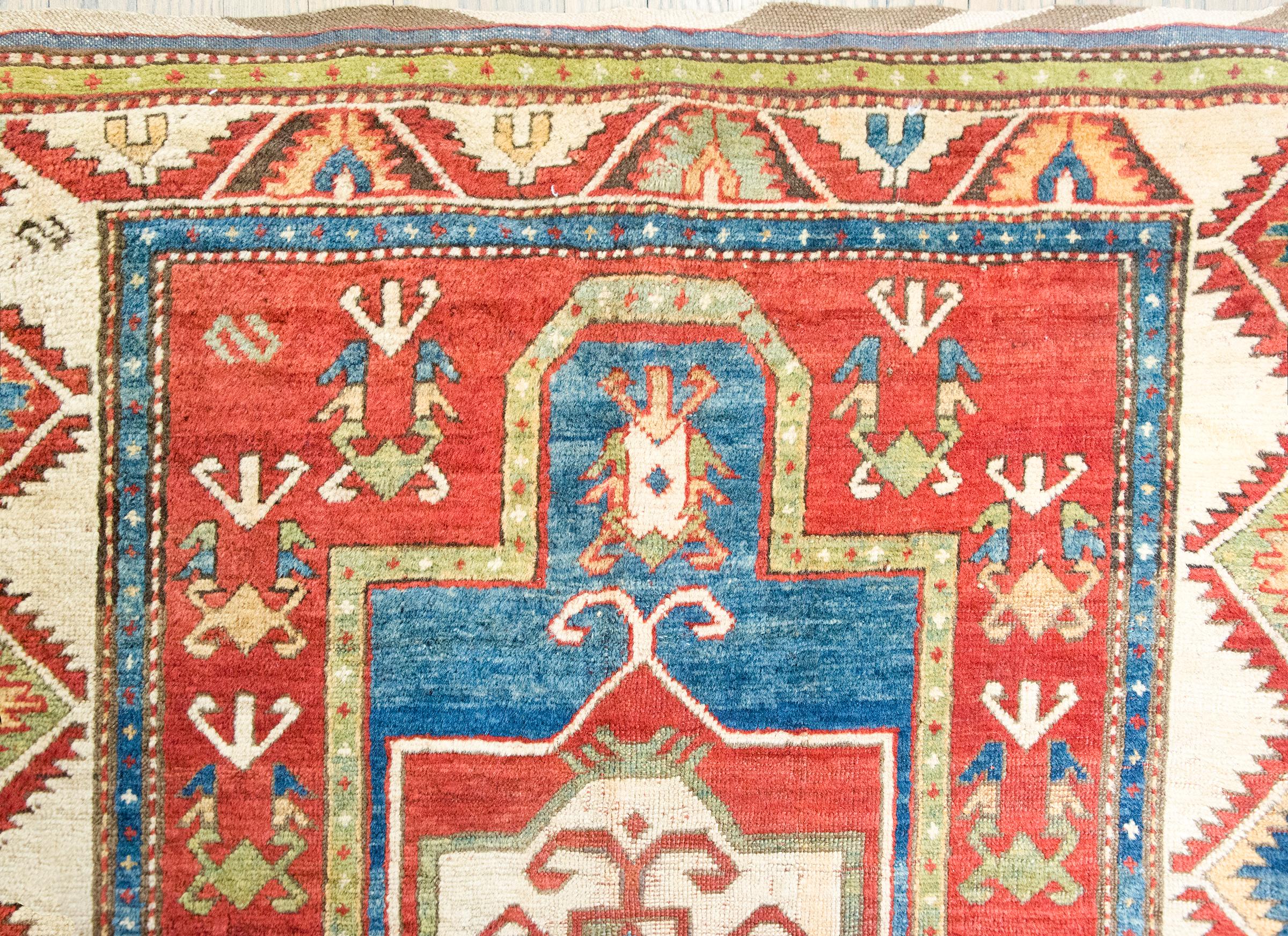 Tapis de prière kazak du début du 20e siècle en vente 2