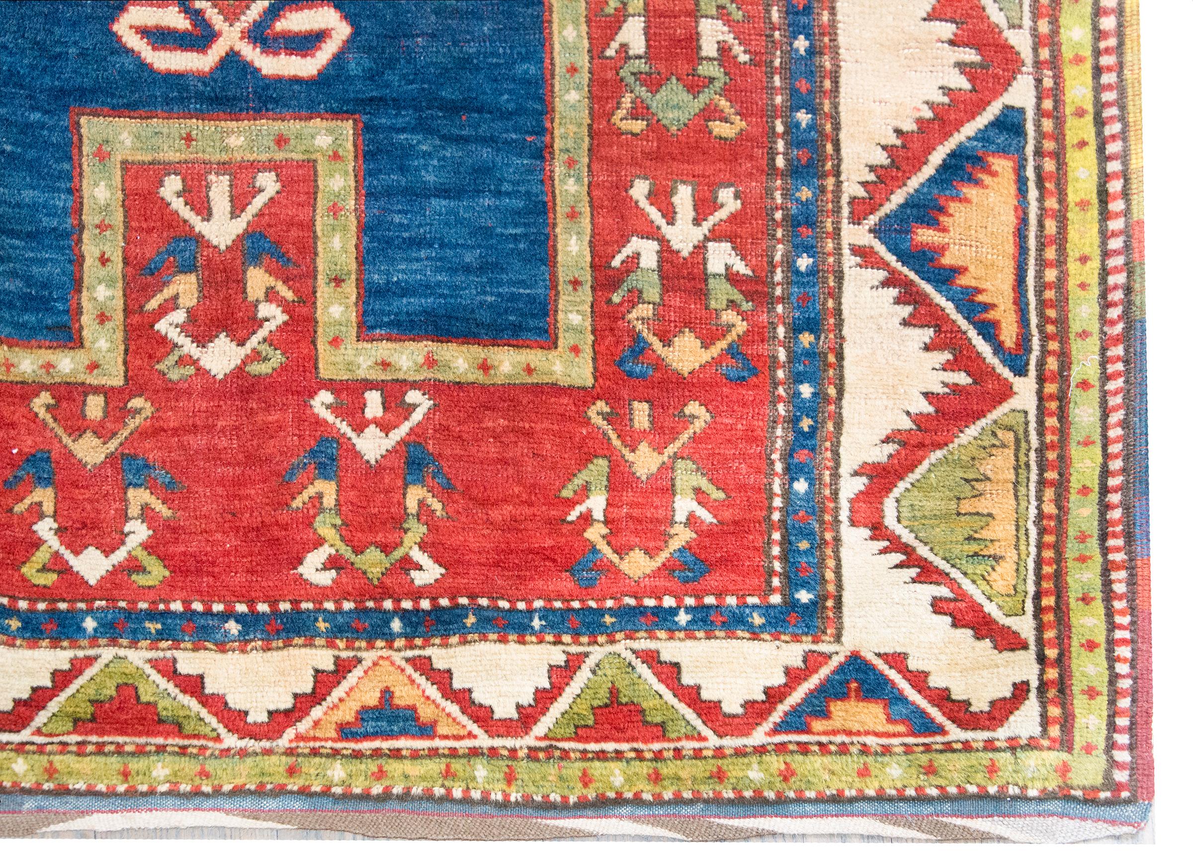 Tapis de prière kazak du début du 20e siècle en vente 4