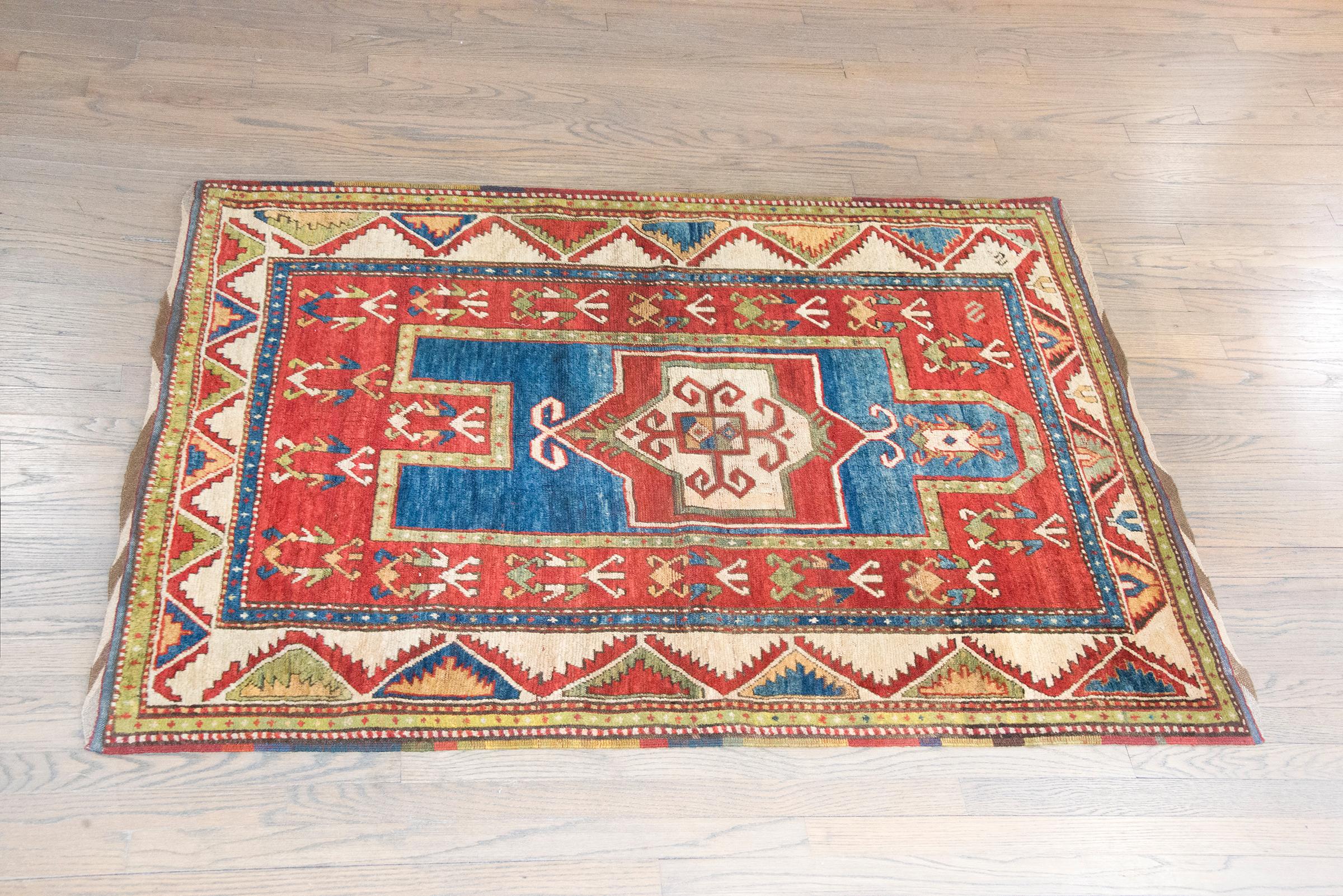 Tapis de prière kazak du début du 20e siècle en vente 6