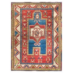 Alfombra de oración kazaka de principios del siglo XX