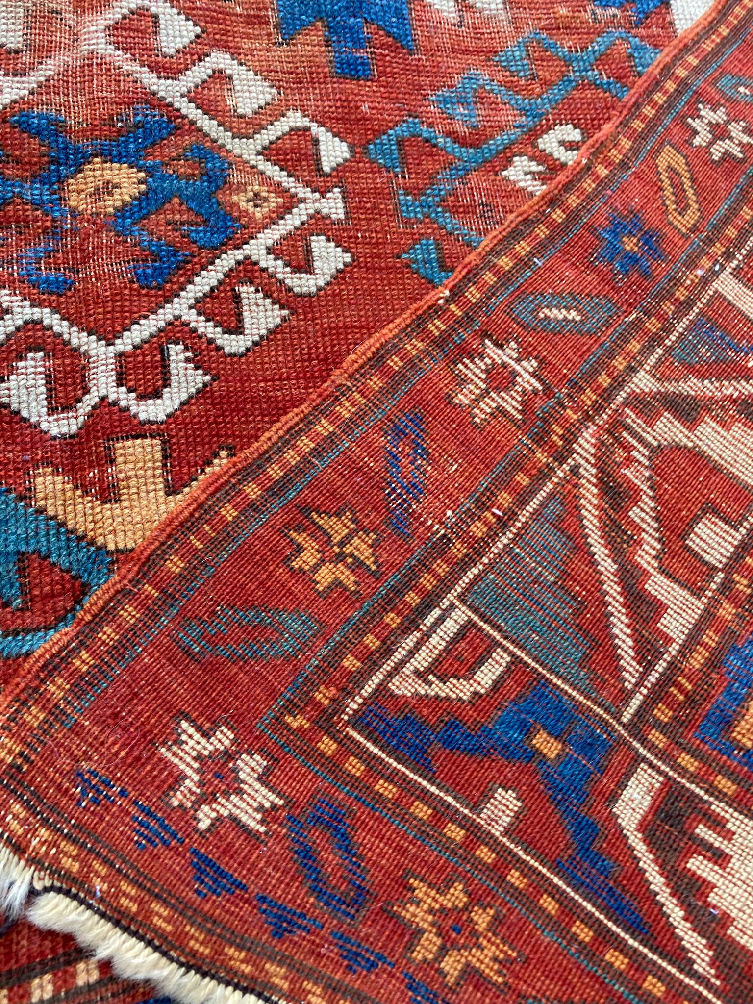 Early 20th Century Kazak Rug For Sale 4