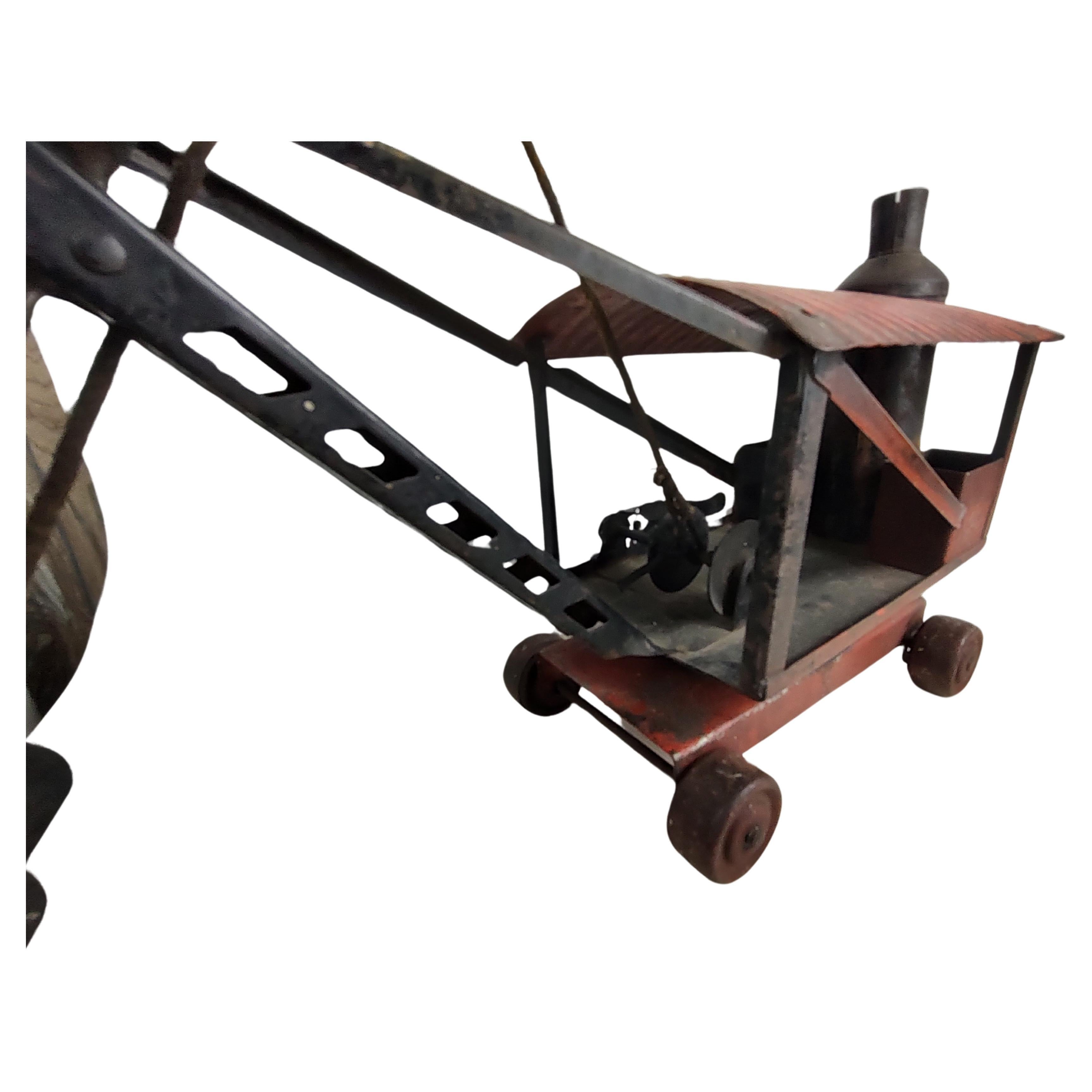 American Early 20th Century Keystone Pressed Steel Toy Steam Shovel