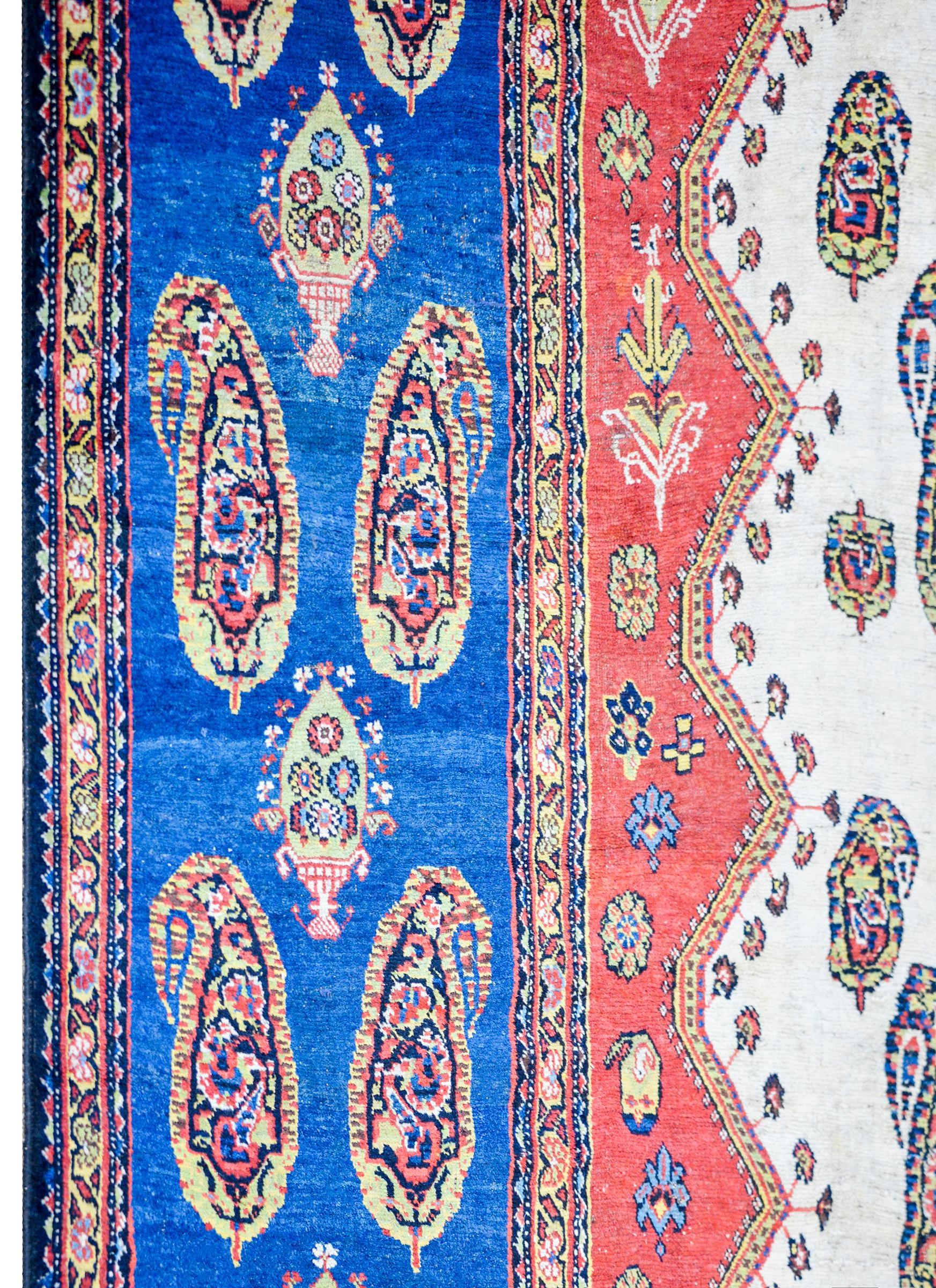 Wool Early 20th Century Khamseh Rug For Sale