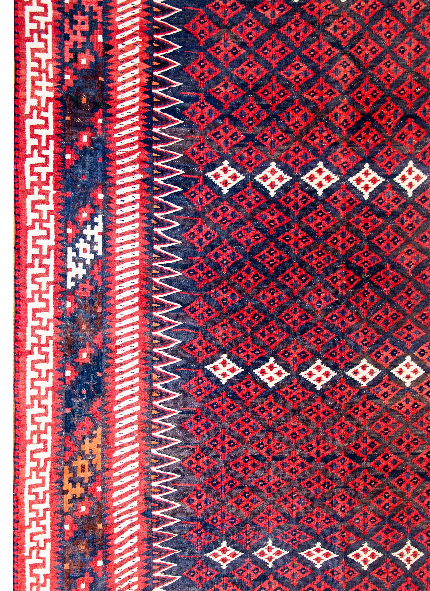 Vegetable Dyed Early 20th Century Khorasan Sumak Rug For Sale