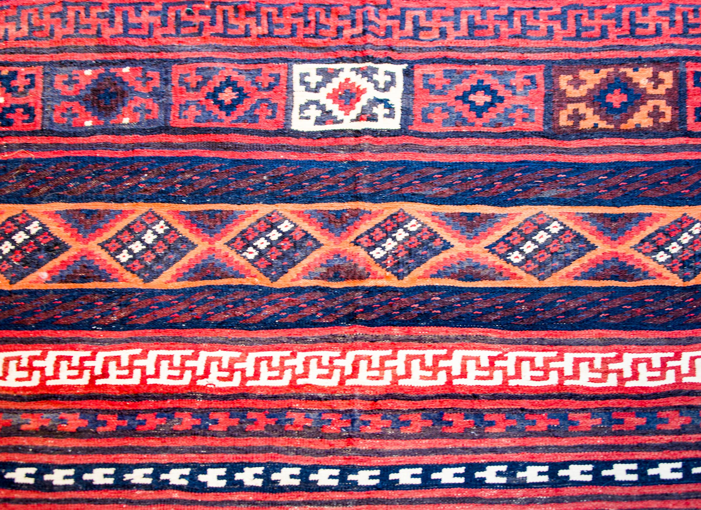 Mid-20th Century Early 20th Century Khorasan Sumak Rug For Sale