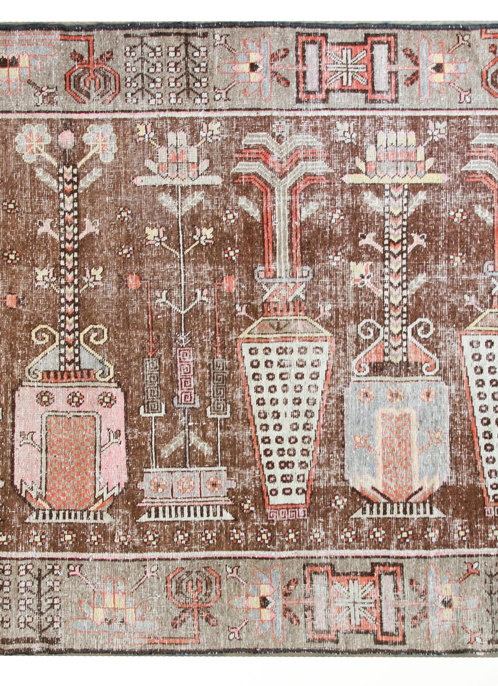 Hand-Knotted Early 20th Century Khotan Rug For Sale