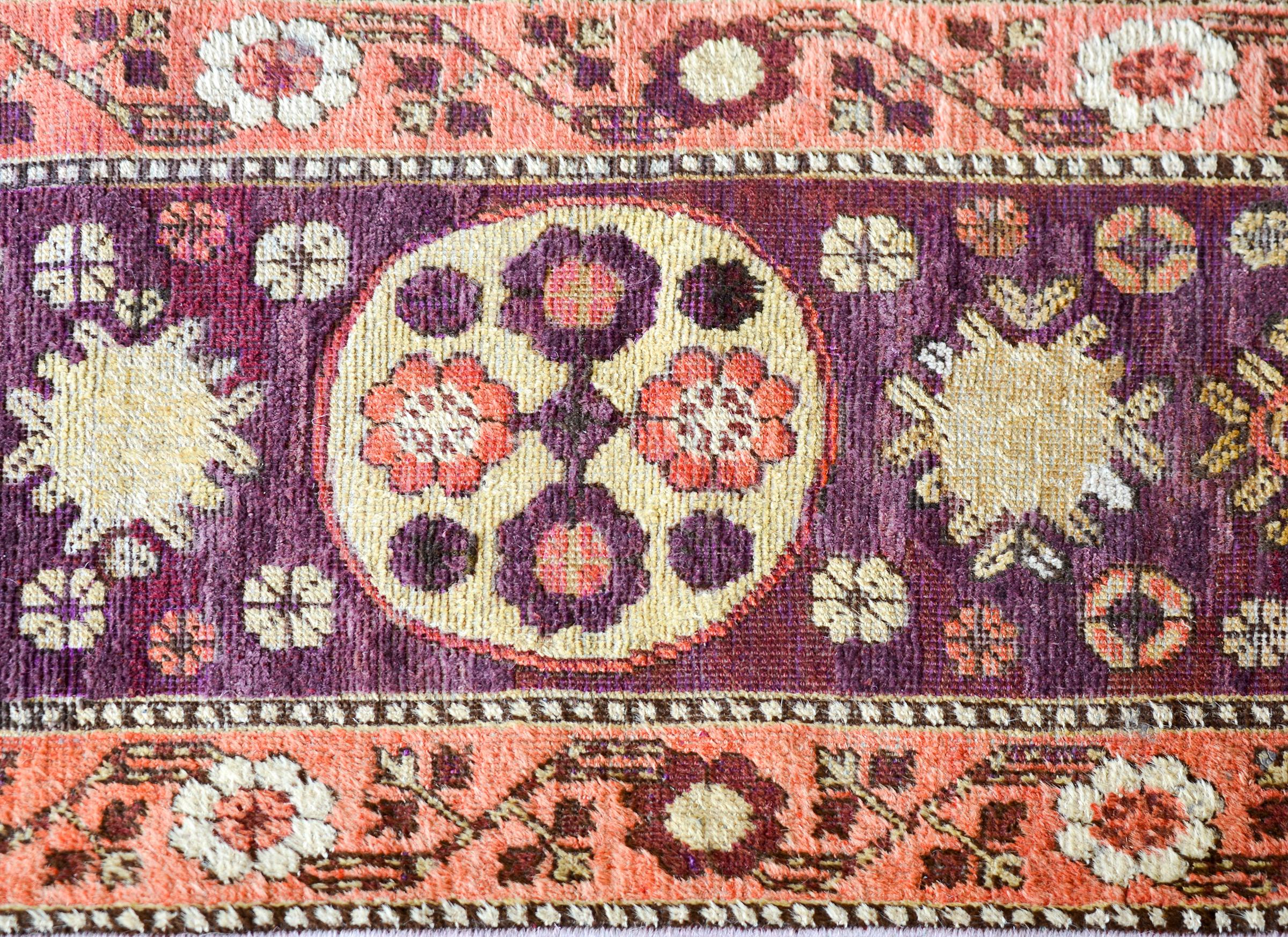 Hand-Knotted Early 20th Century Khotan Runner For Sale