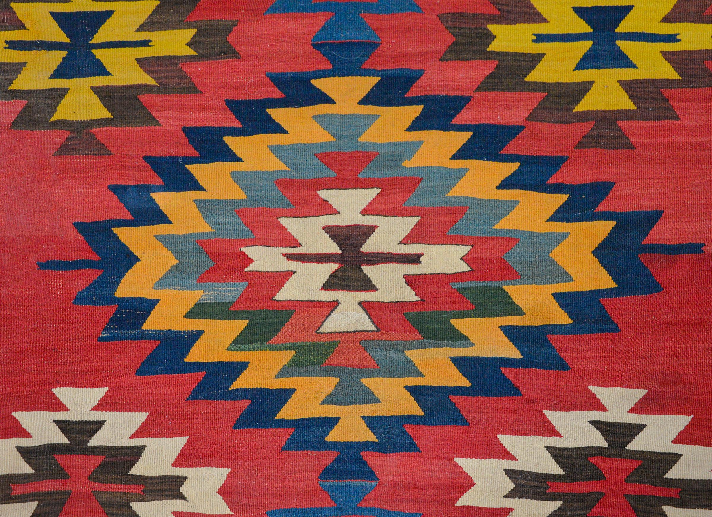 Mid-20th Century Early 20th Century Kilim Runner For Sale