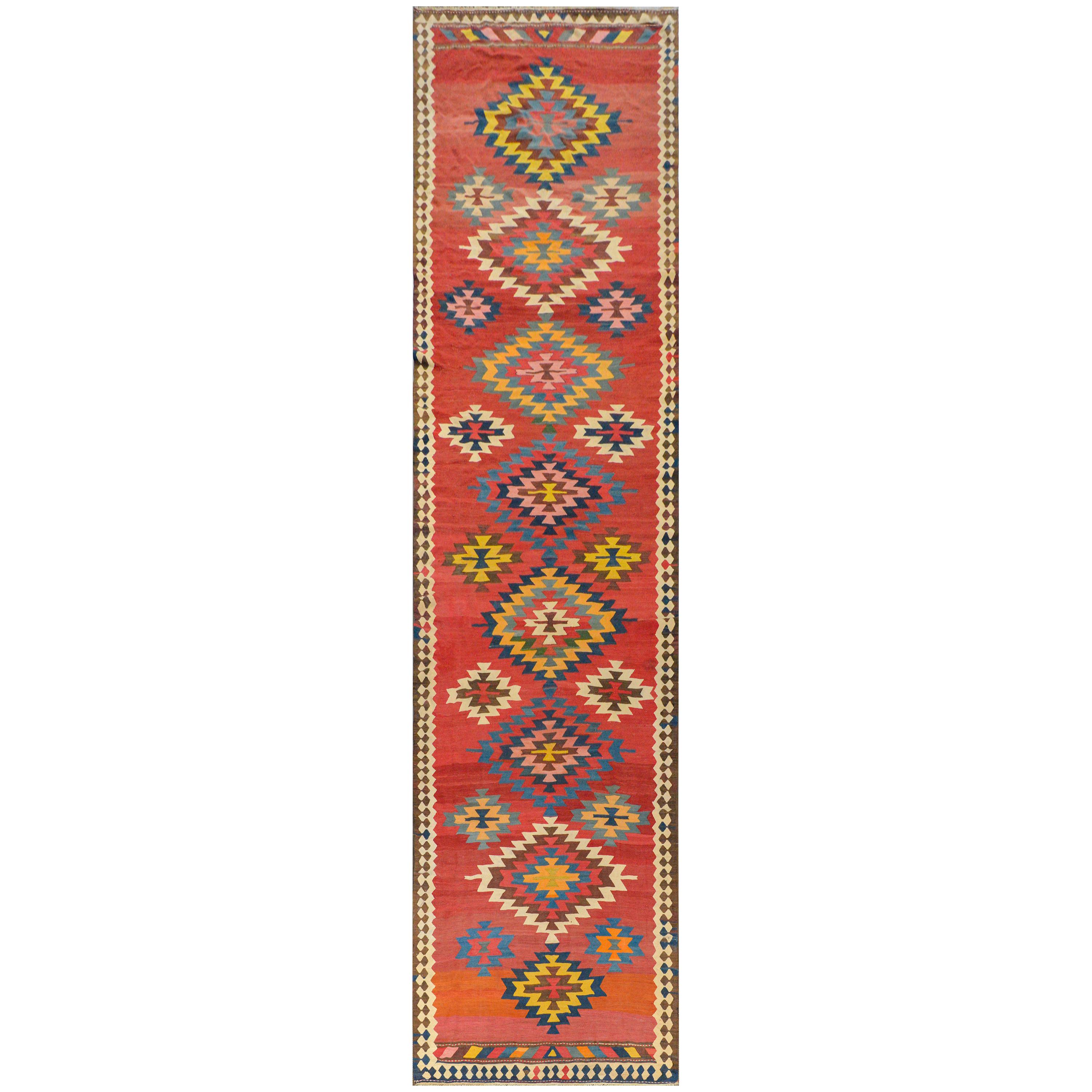 Early 20th Century Kilim Runner For Sale