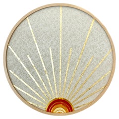 Kimono d'art textile du début du 20e siècle " Rising Sun ~ Renewal ~ " par ikasu Japon