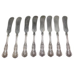 Vintage Early 20th Century "Kings" Pattern Sterling Silver Butter Spreaders by Wallace