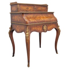 Early 20th Century Kingwood and Marquetry Bonheur Du Jour