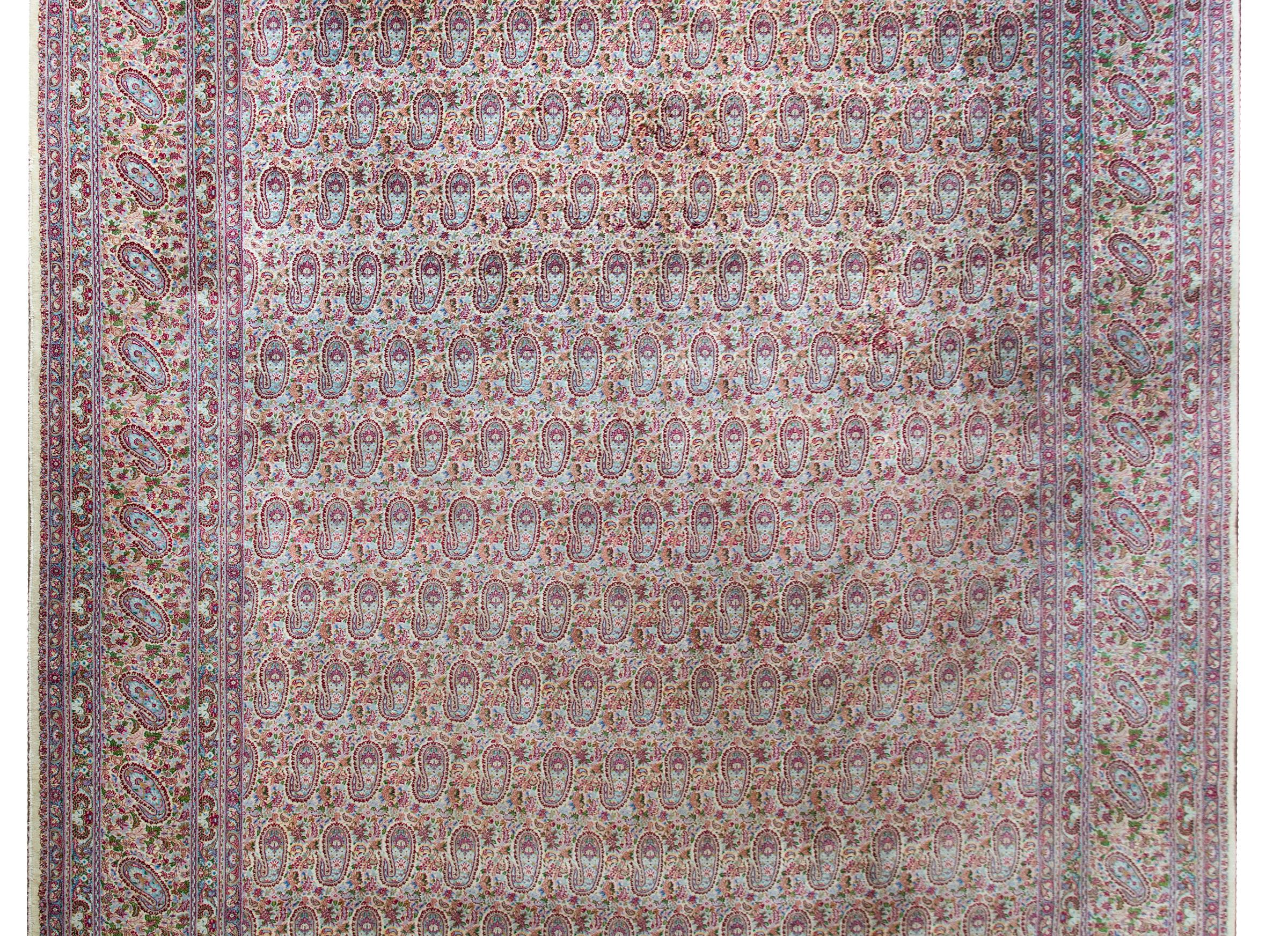 Persian Early 20th Century Kirman Rug For Sale