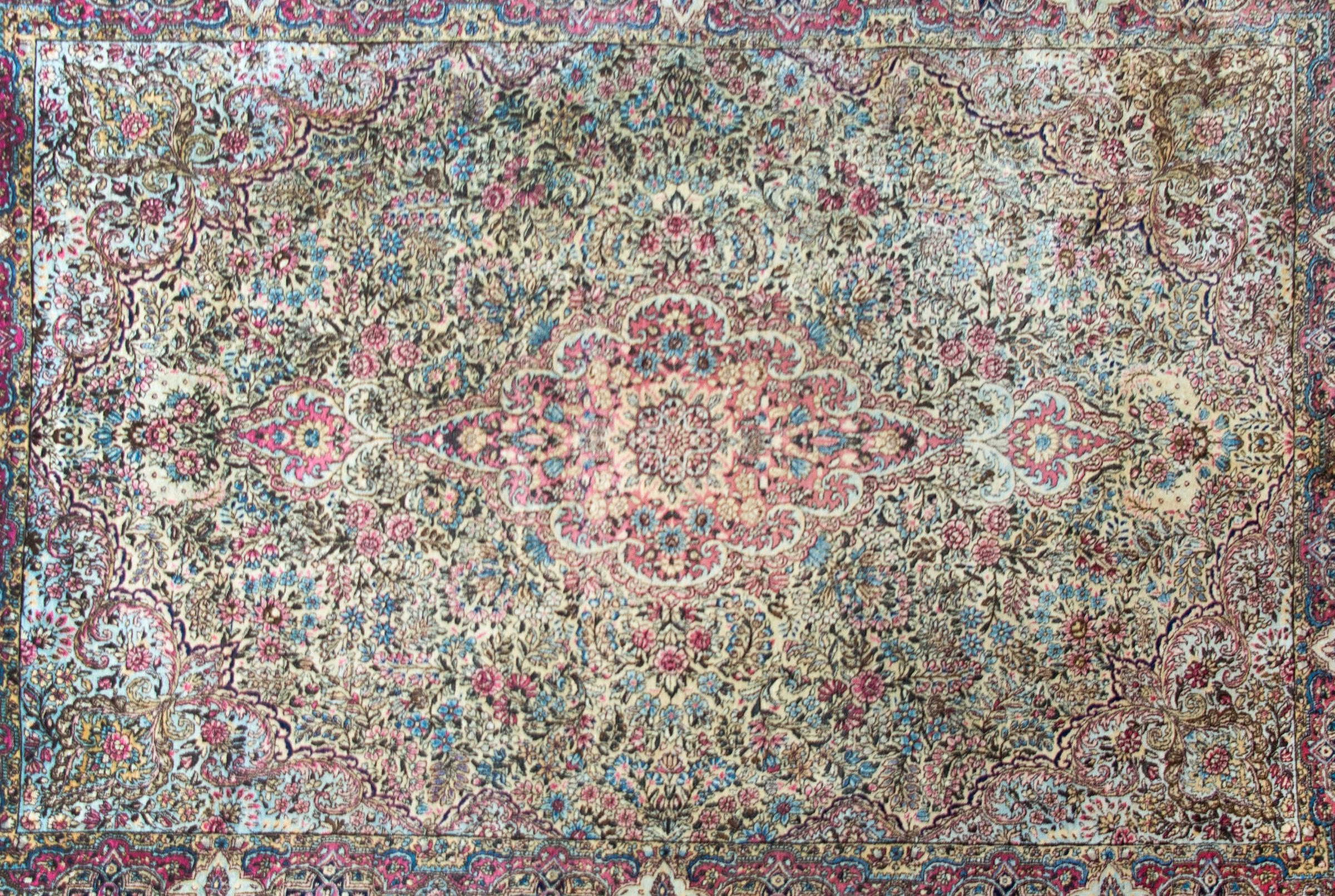 Alfombra Kirman de principios del siglo XX Persa en venta