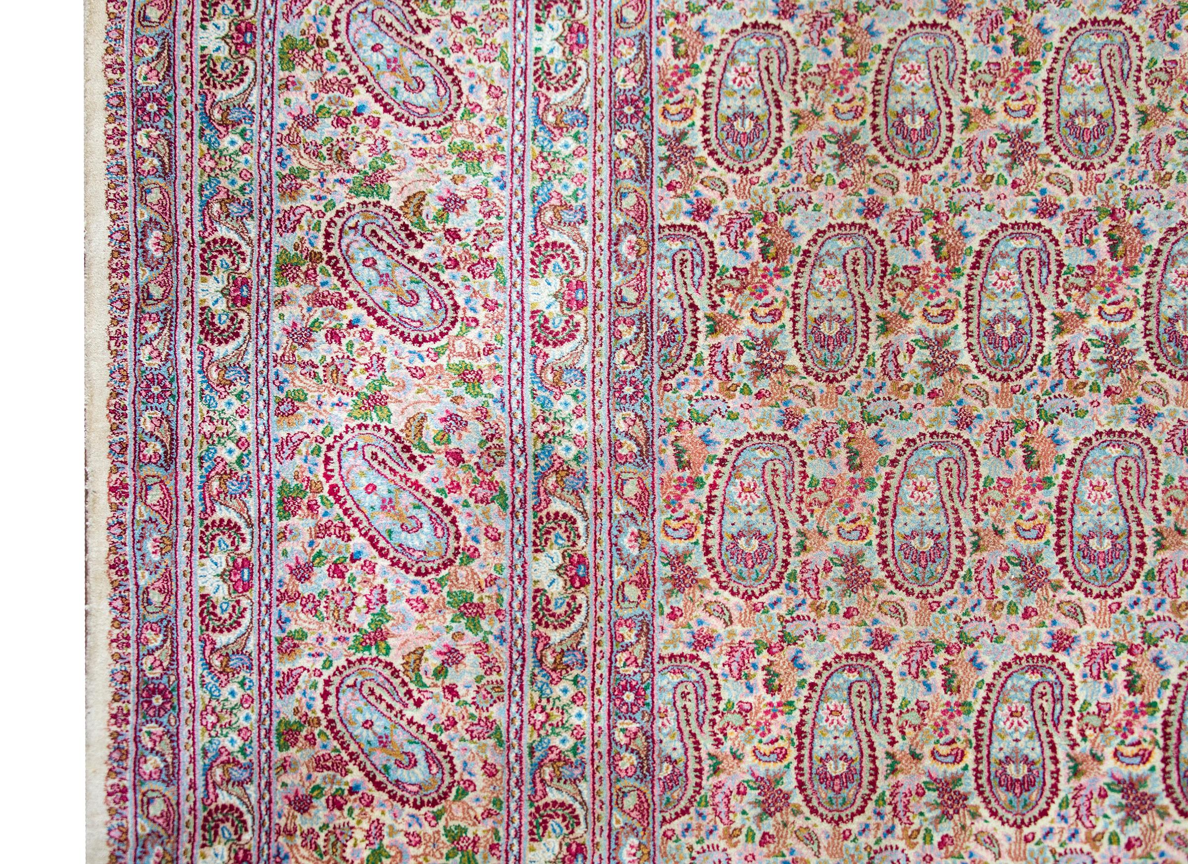 Mid-20th Century Early 20th Century Kirman Rug For Sale