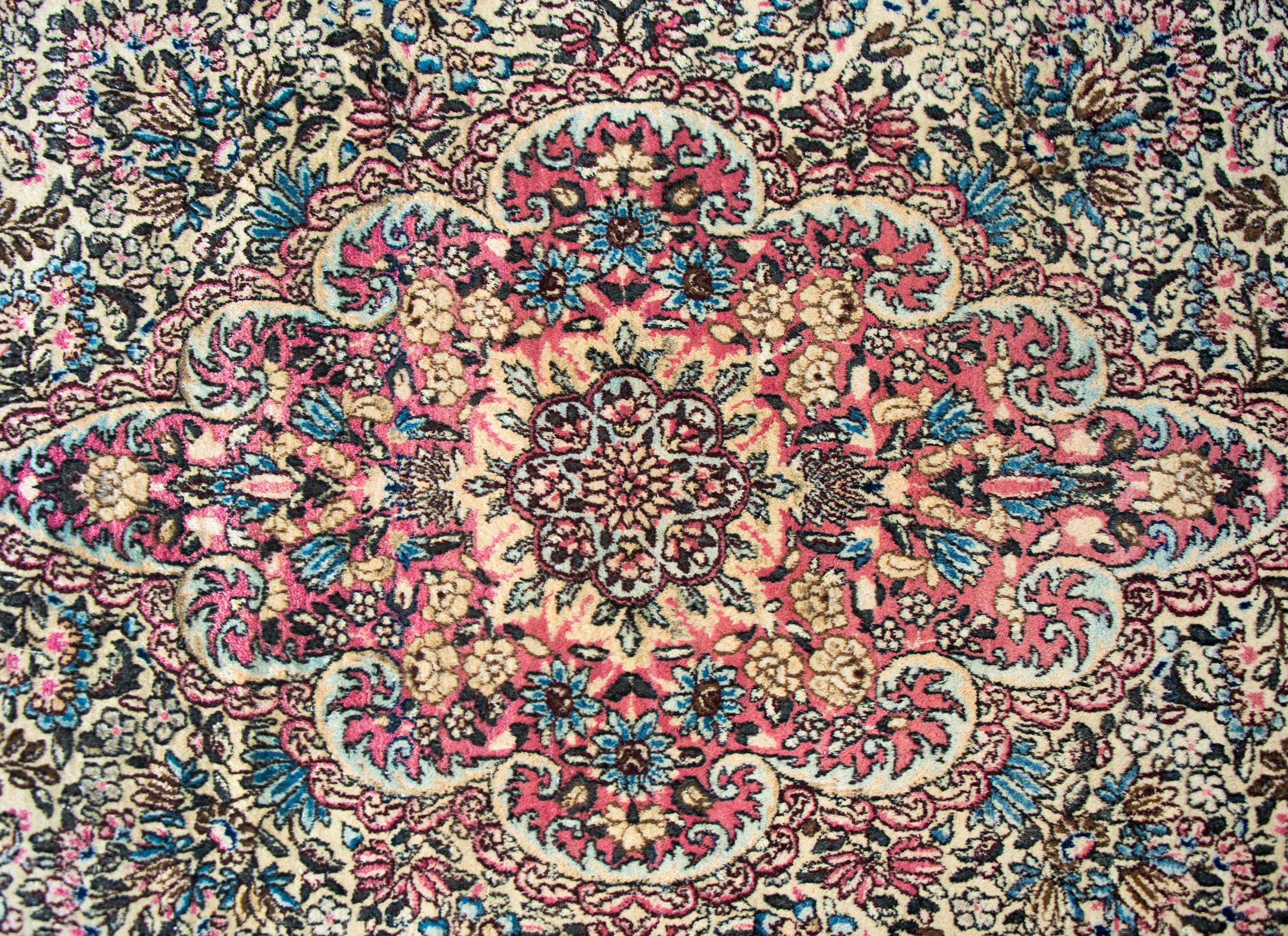 Alfombra Kirman de principios del siglo XX Lana en venta