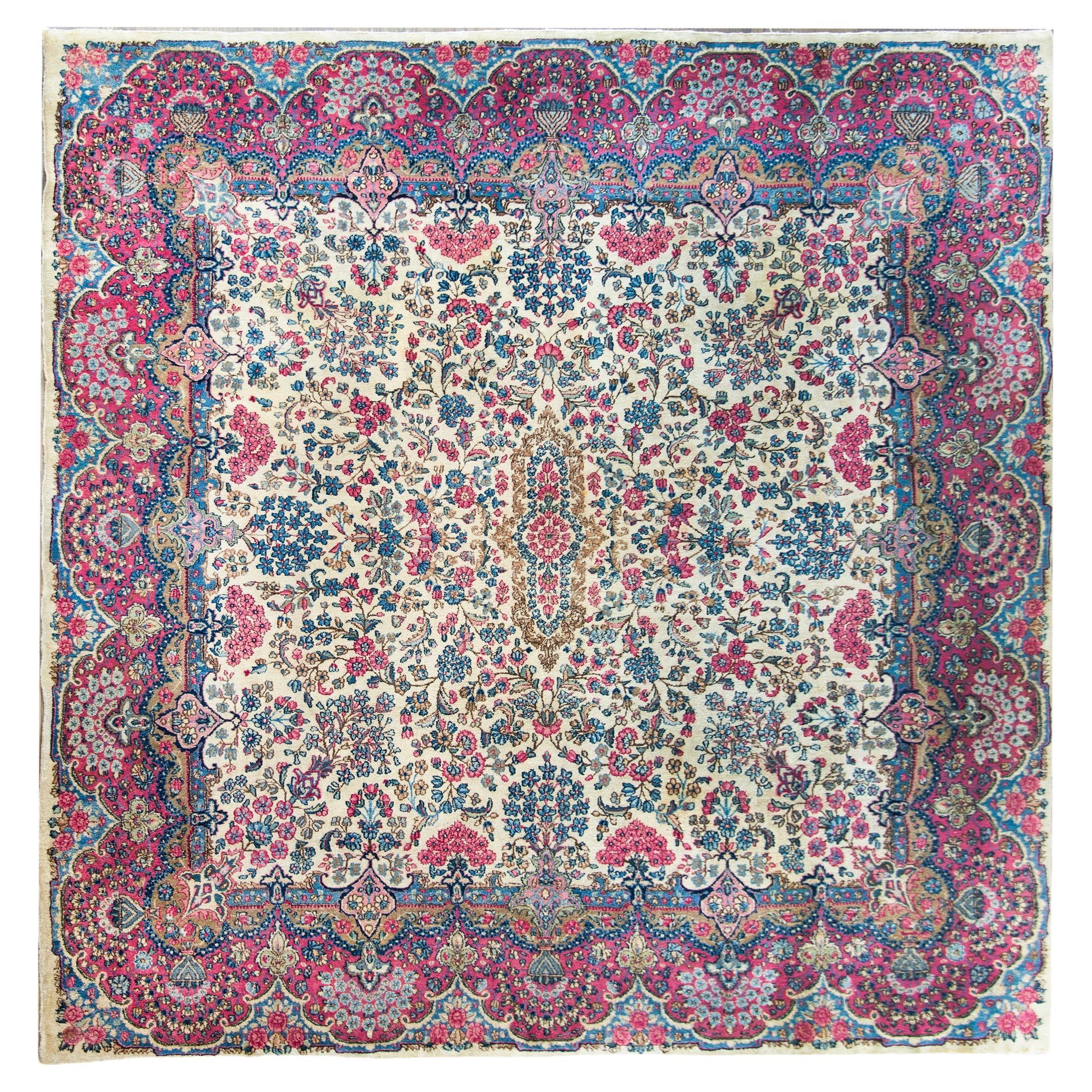 Early 20th Century Kirman Rug For Sale