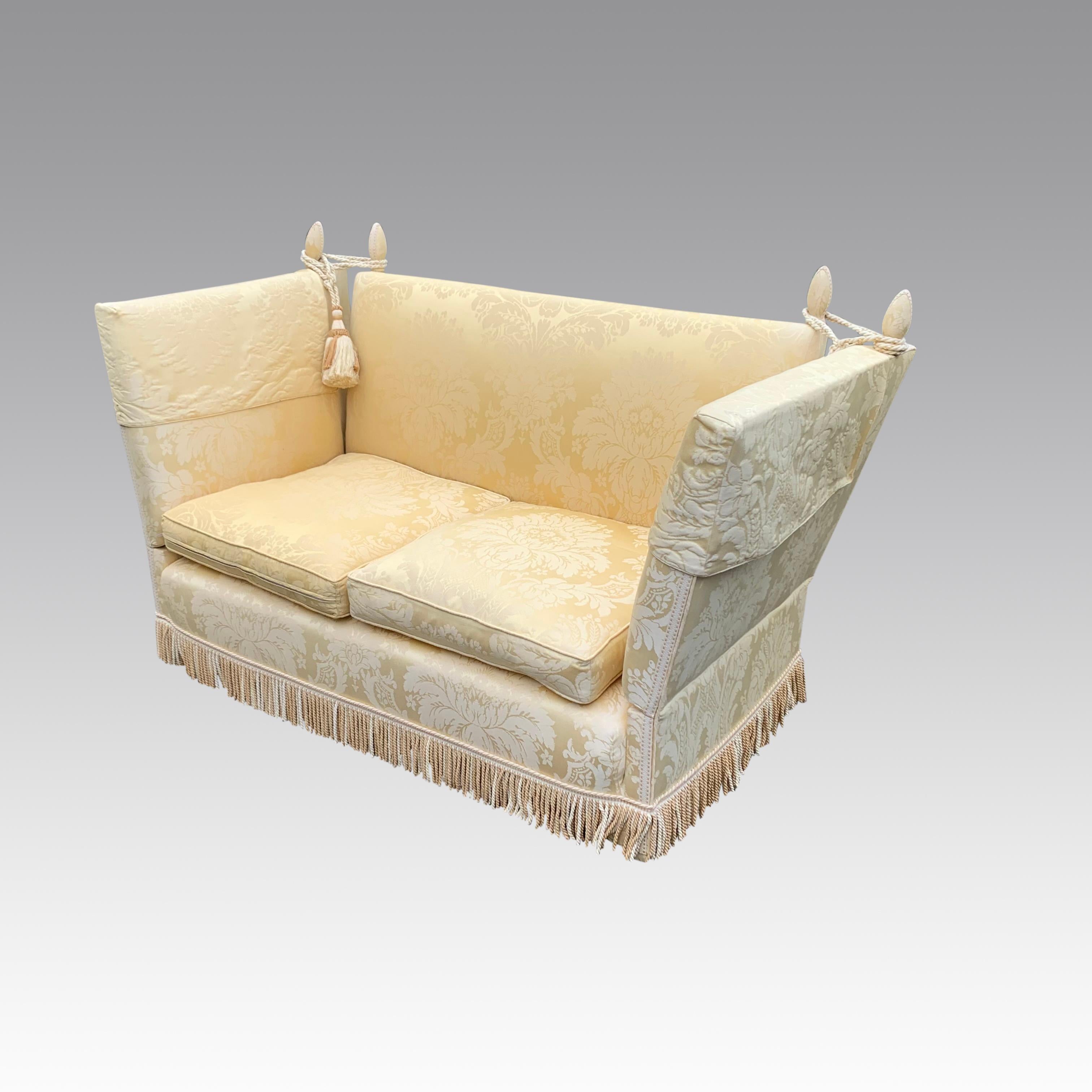 English Early 20th Century Knole Settee For Sale