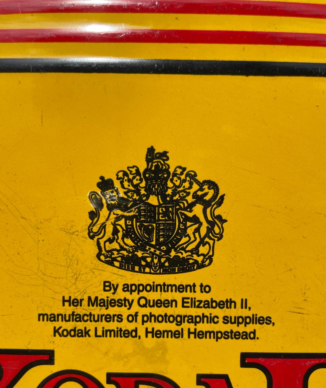 Early 20th Century Kodak Advertising Enamel Sign, English, For Train Rides  For Sale 1