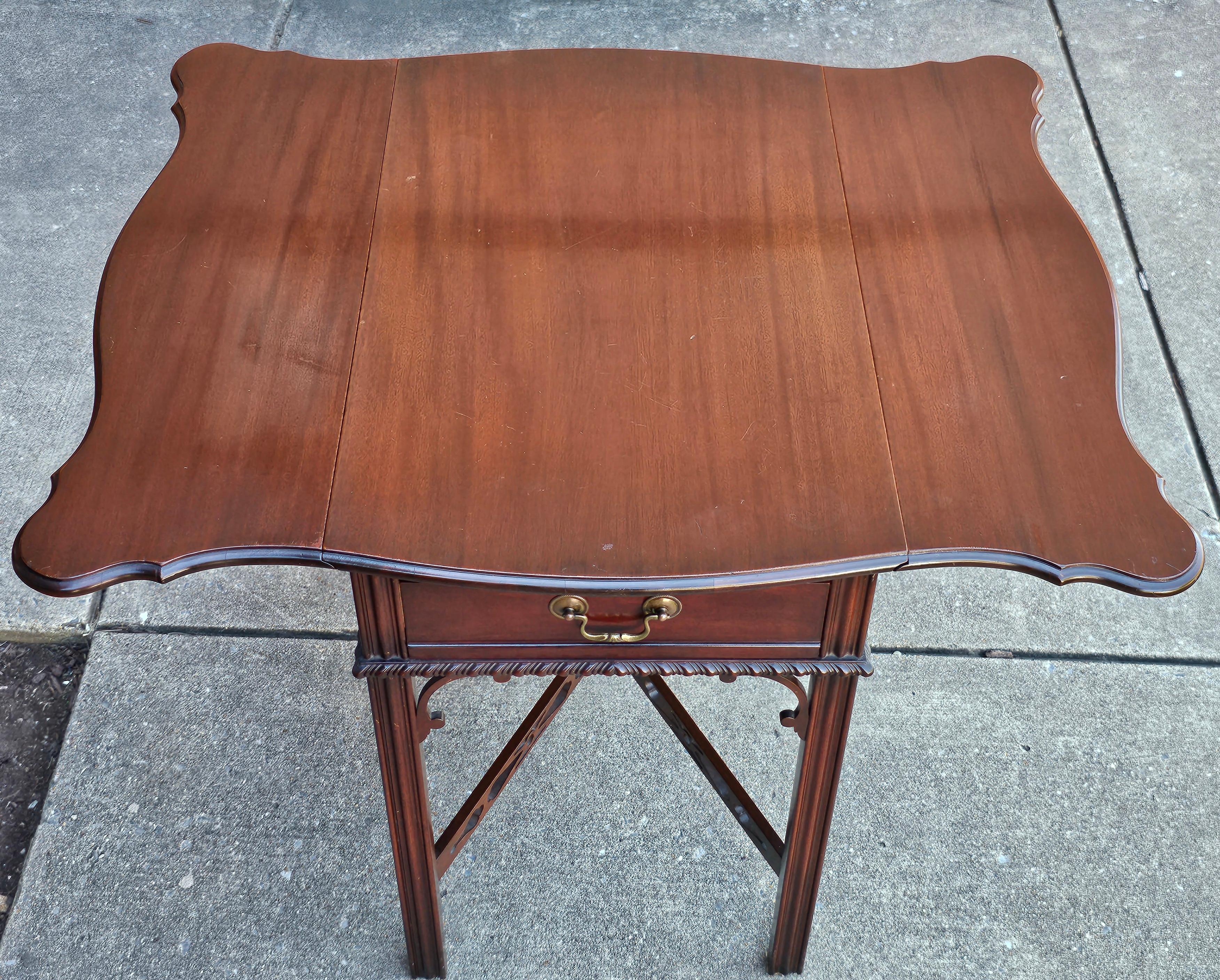 Georgian Early 20th Century Kreimer and Brother Co Mahogany Pembroke Table For Sale
