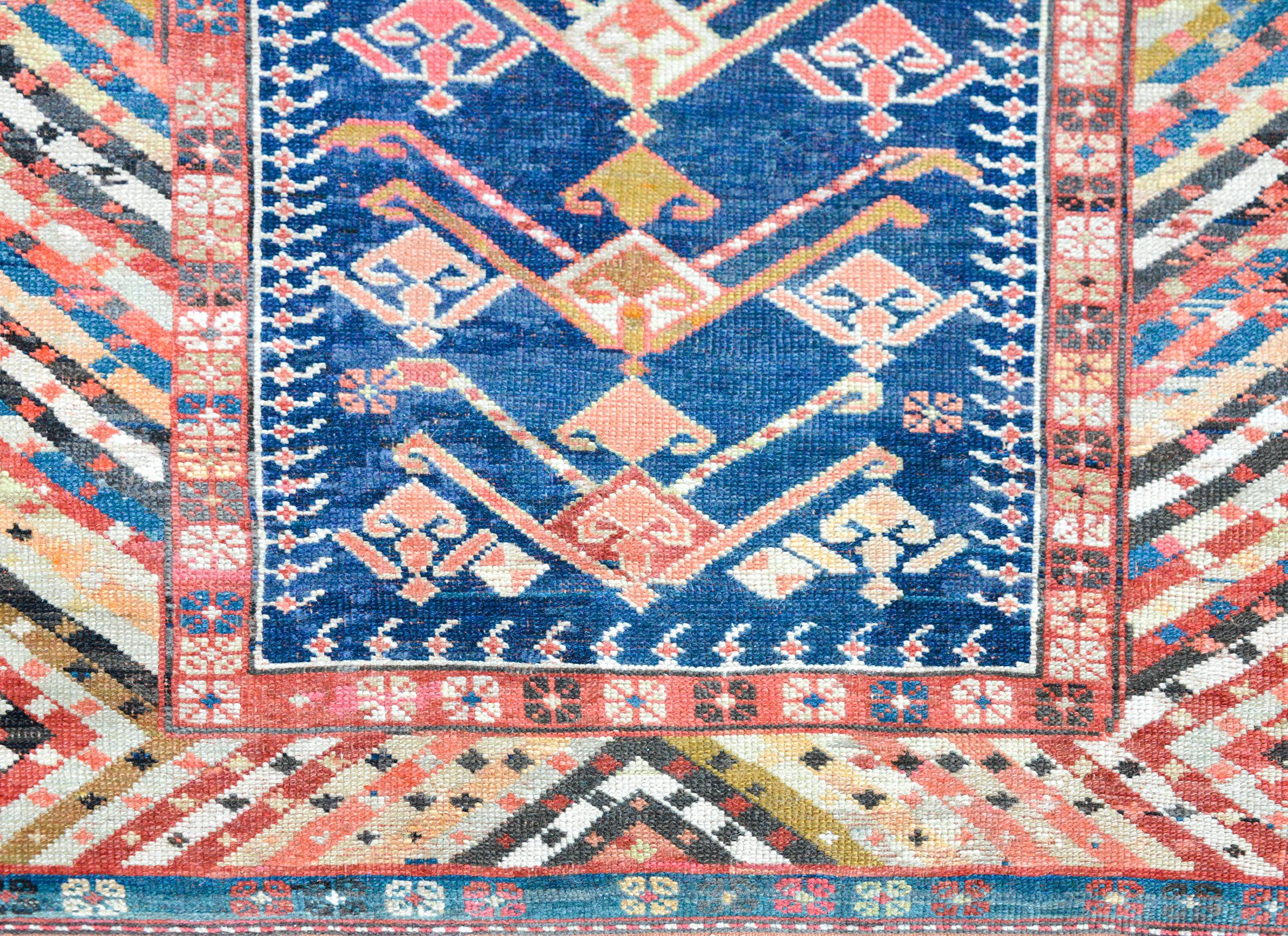 Contemporary Kuba-Style Rug