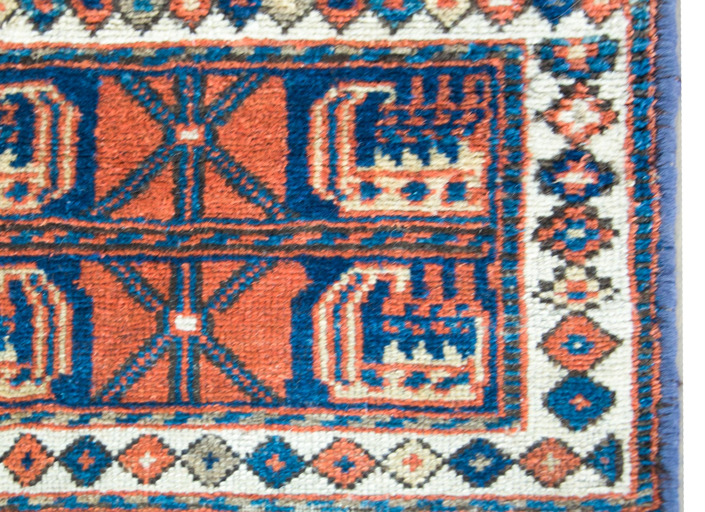 Tribal Early 20th Century Kurdish Bag Face Rug For Sale