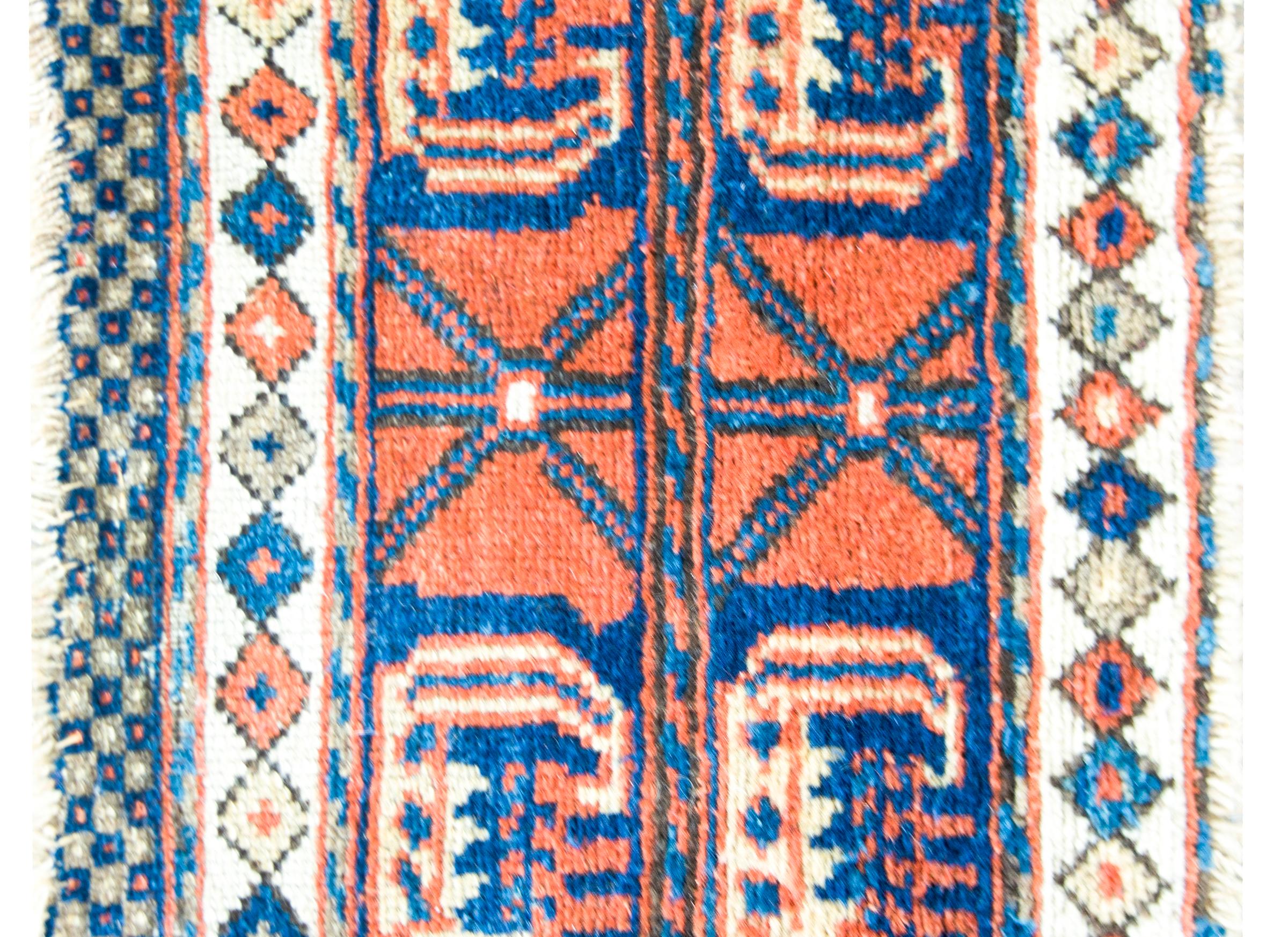 Wool Early 20th Century Kurdish Bag Face Rug For Sale