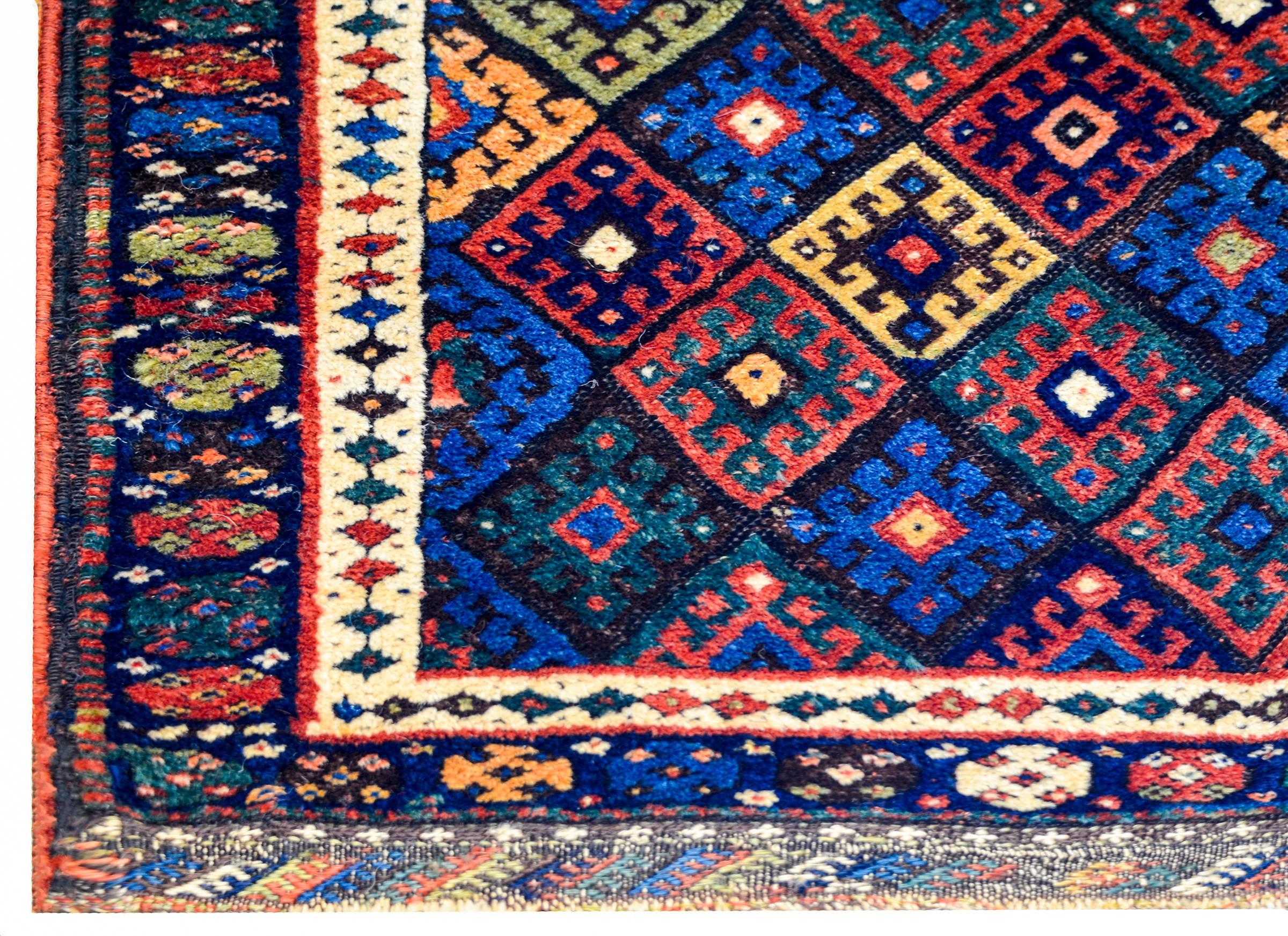 Persian Early 20th Century Kurdish Jaff Rug For Sale