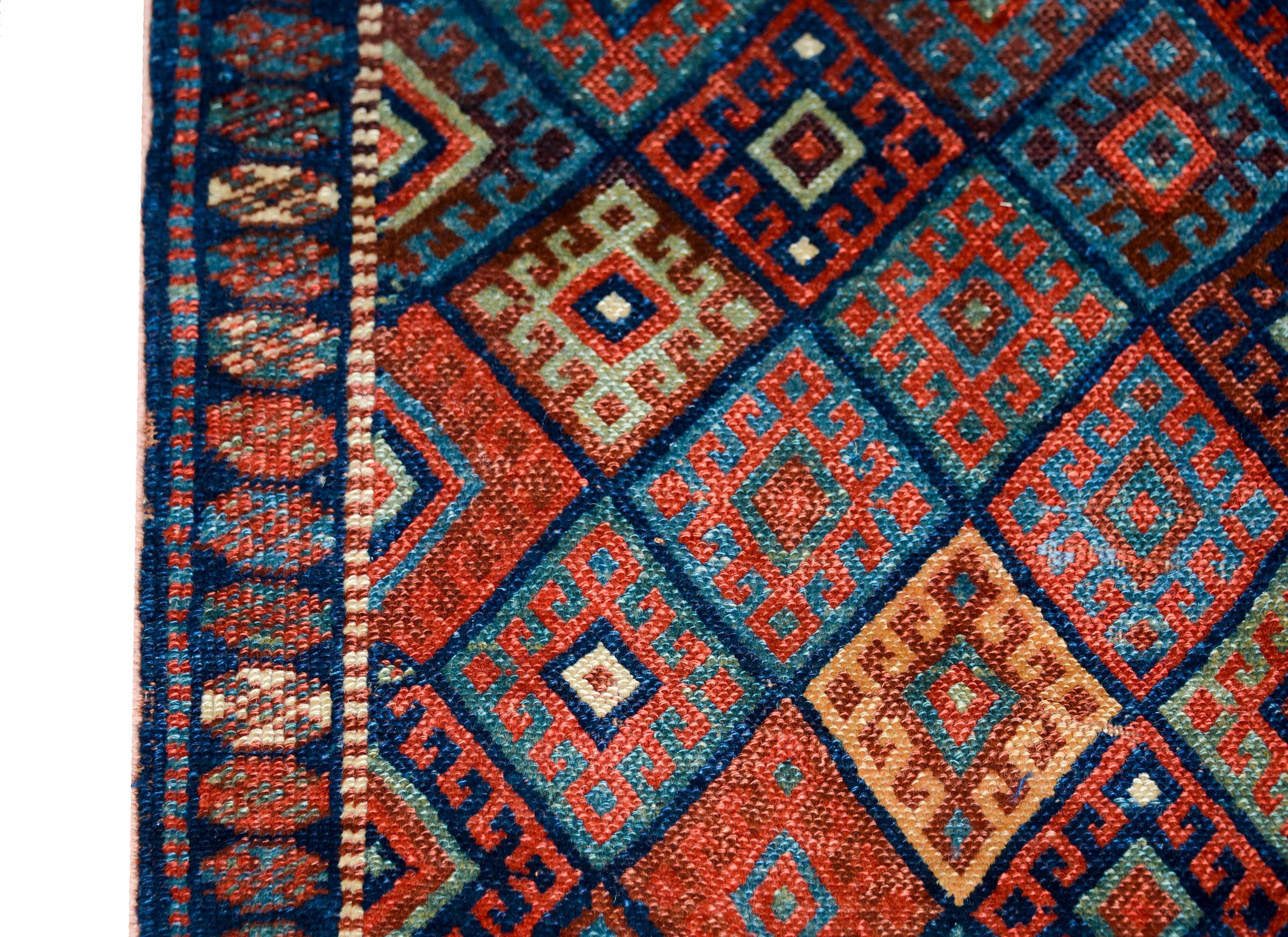 Tribal Early 20th Century Kurdish Jaffe Rug For Sale