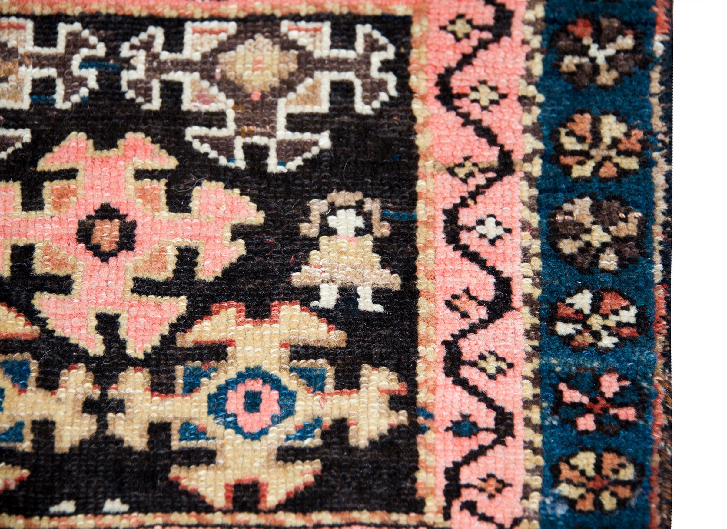 Hand-Knotted Early 20th Century Kurdish Rug For Sale