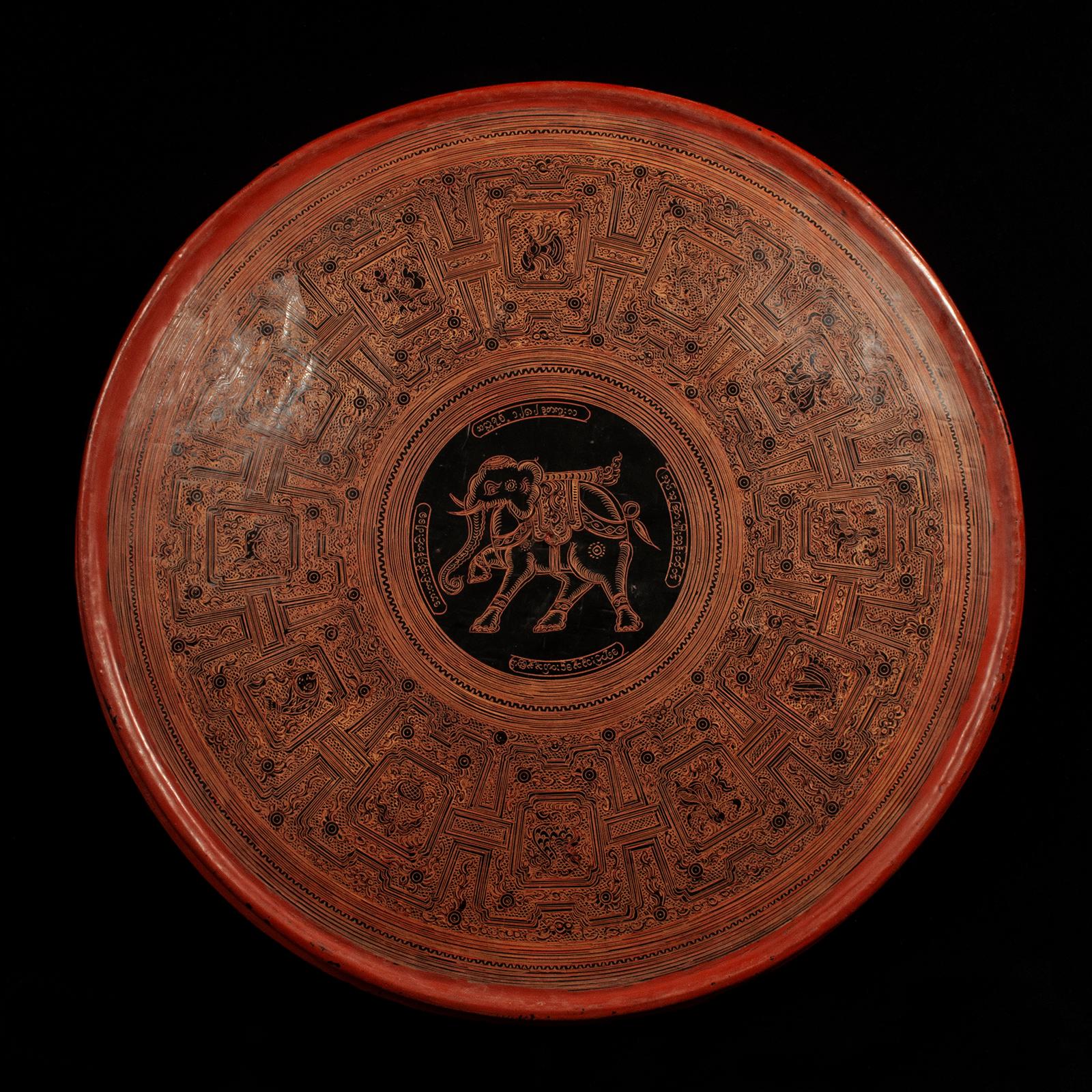 Early 20th Century Lacquer and Bamboo Offering Vessel, Hsun Ok, Pagan, Burma 1