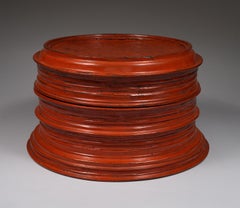 Caja de cheroot de bambú y laca de principios del siglo XX, Birmania