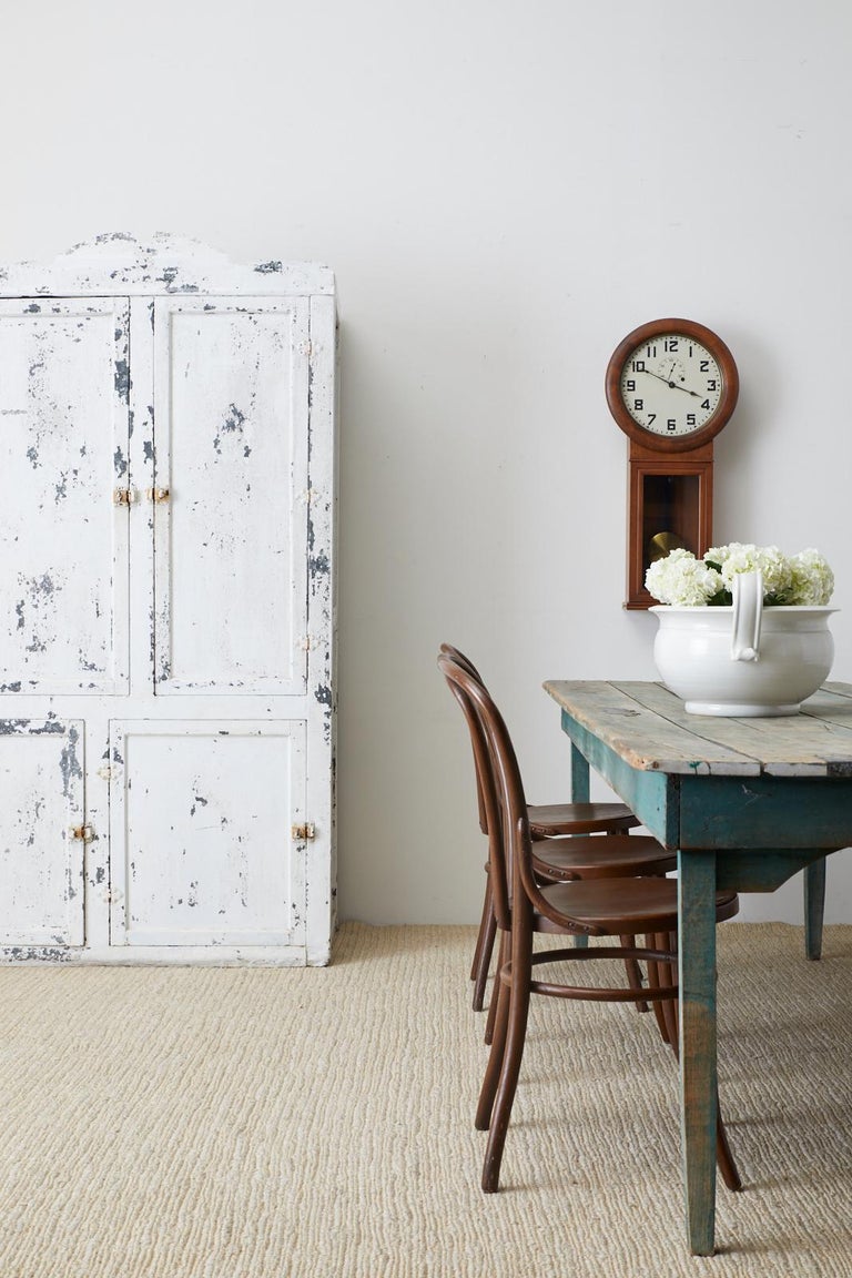Early 20th Century Lacquered Zinc Kitchen Storage Cabinet ...