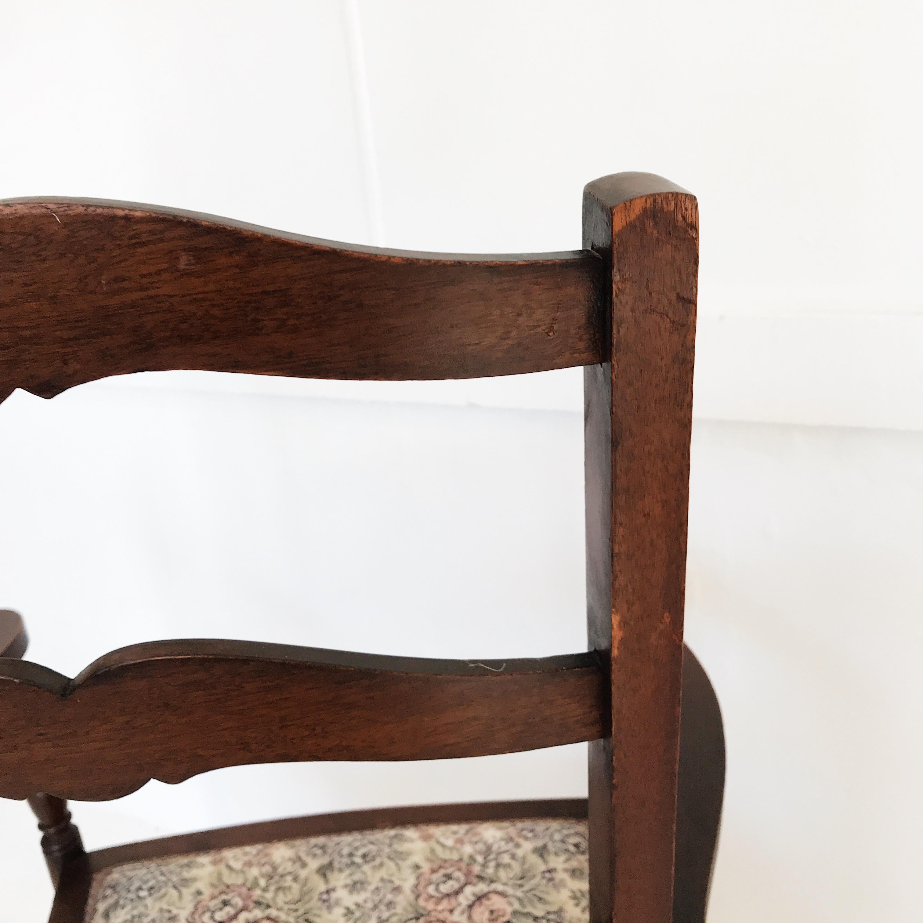 Upholstery Early-20th Century Ladder Back Chair by Beard Watson Limited, Sydney, Australia For Sale