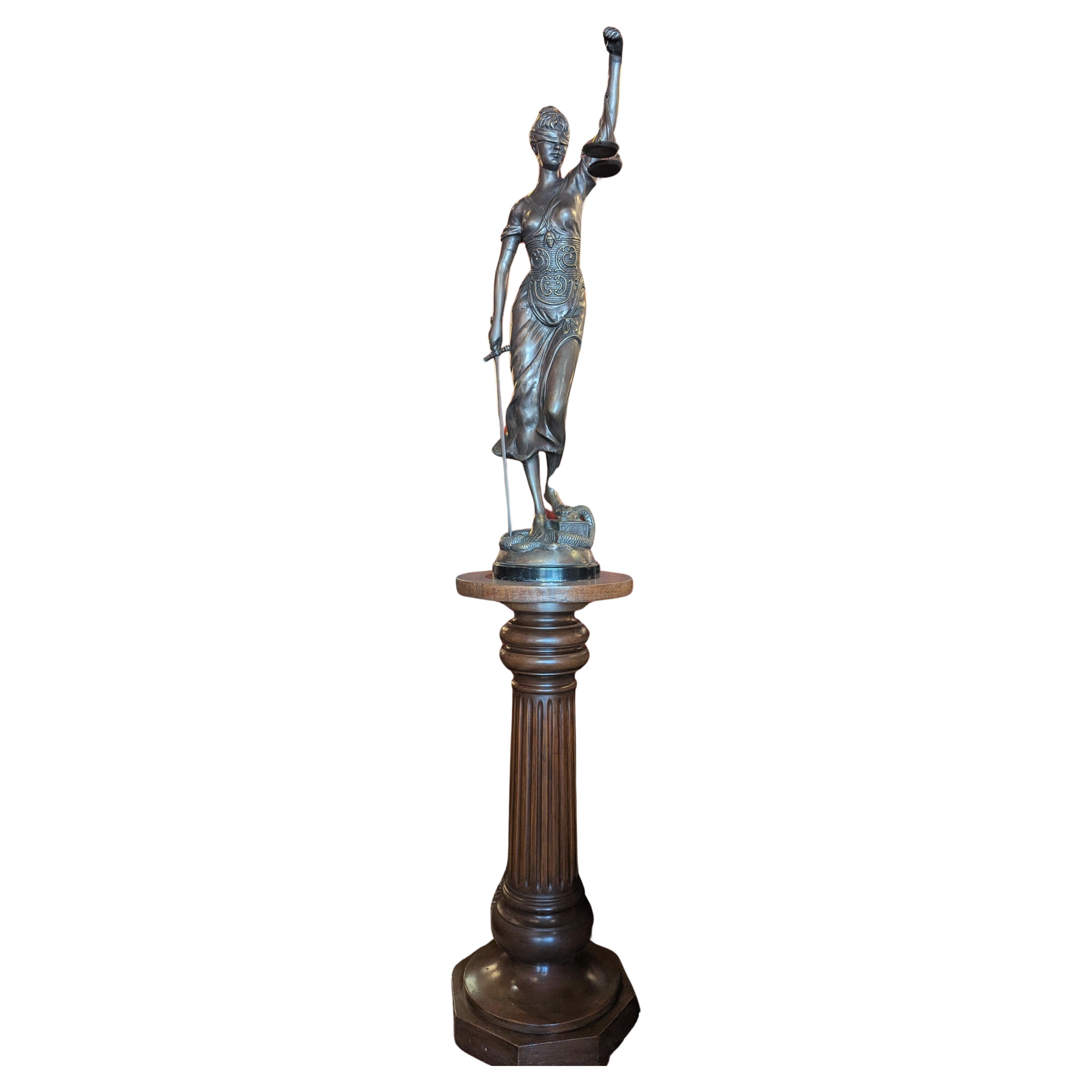Early 20th Century Lady Justice Bronze