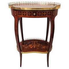 Antique Early 20th Century  Lamp or Occasional Table Labelled 'Haentges Freres, Paris'